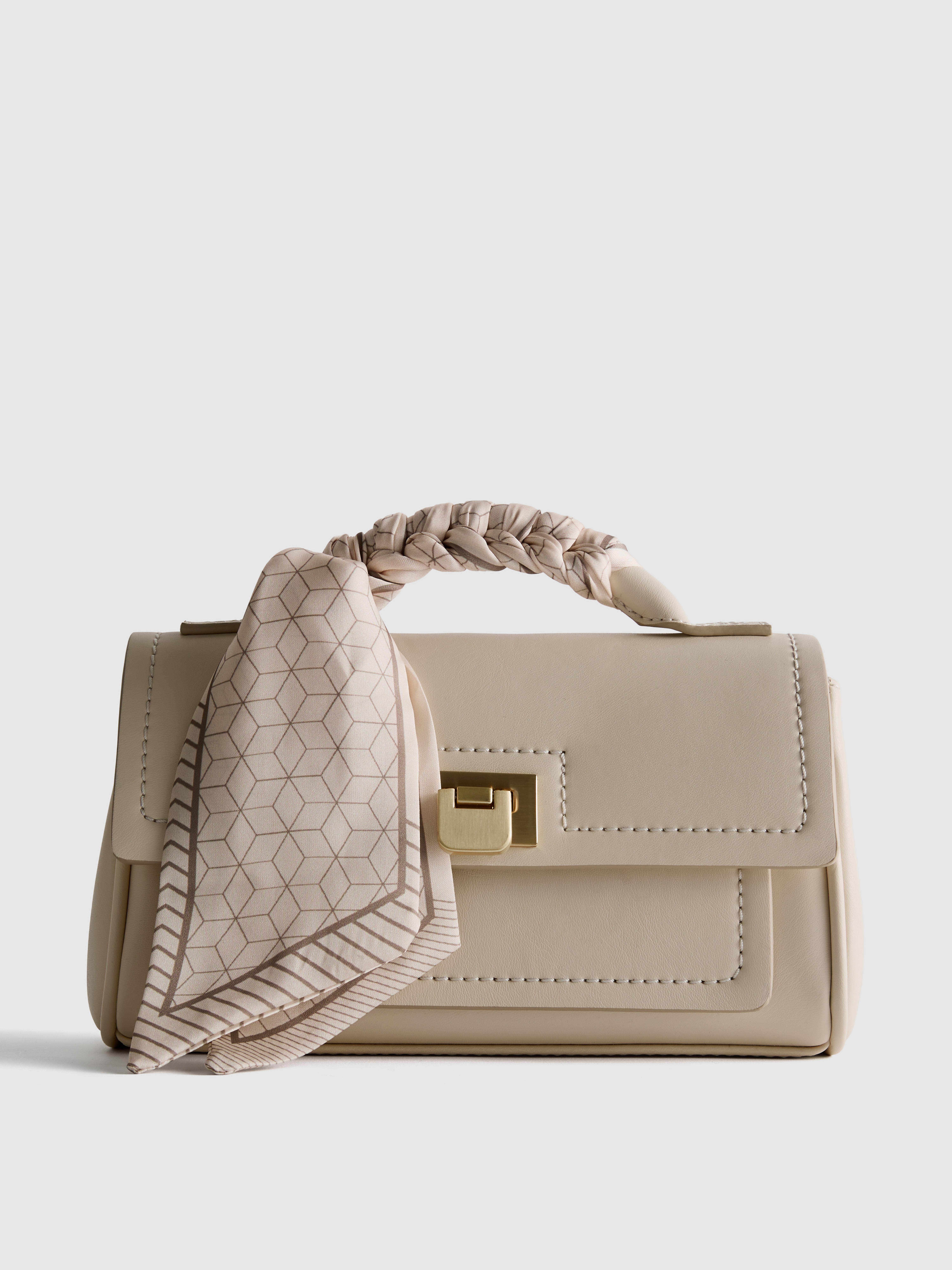 Scarf Detail Crossbody Bag