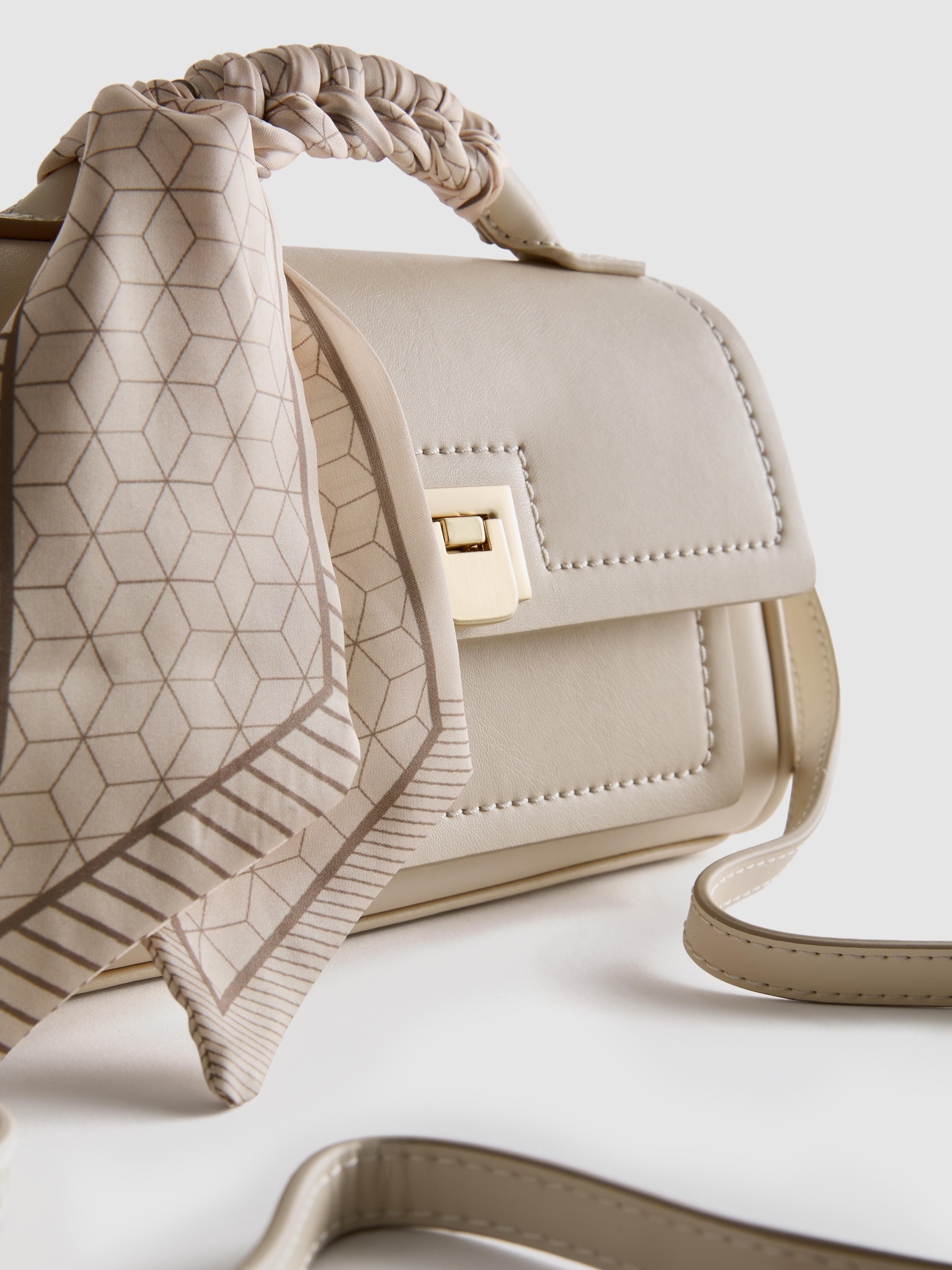Scarf Detail Crossbody Bag