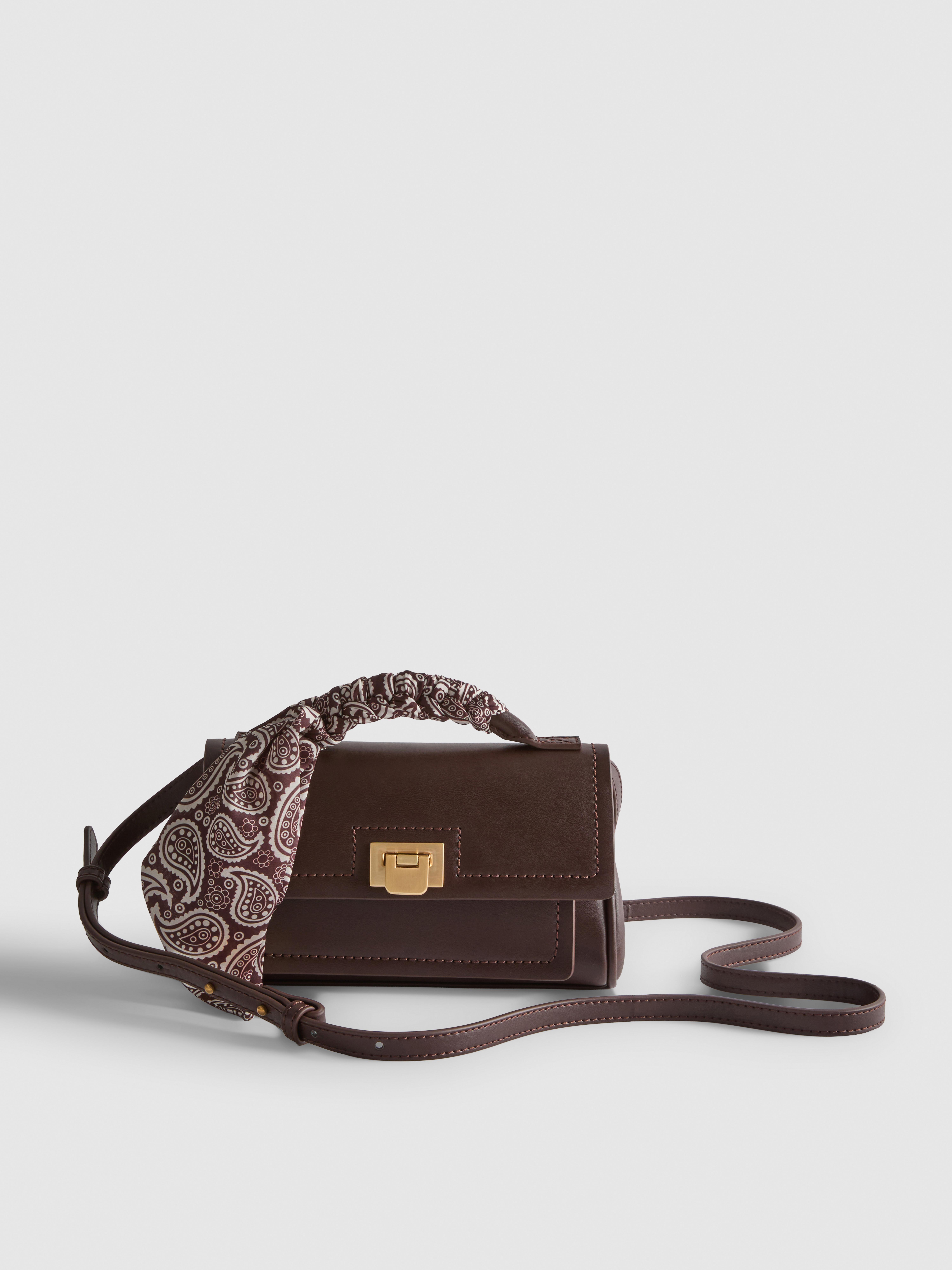 Women's Chocolate Scarf Detail Crossbody Bag | Primark