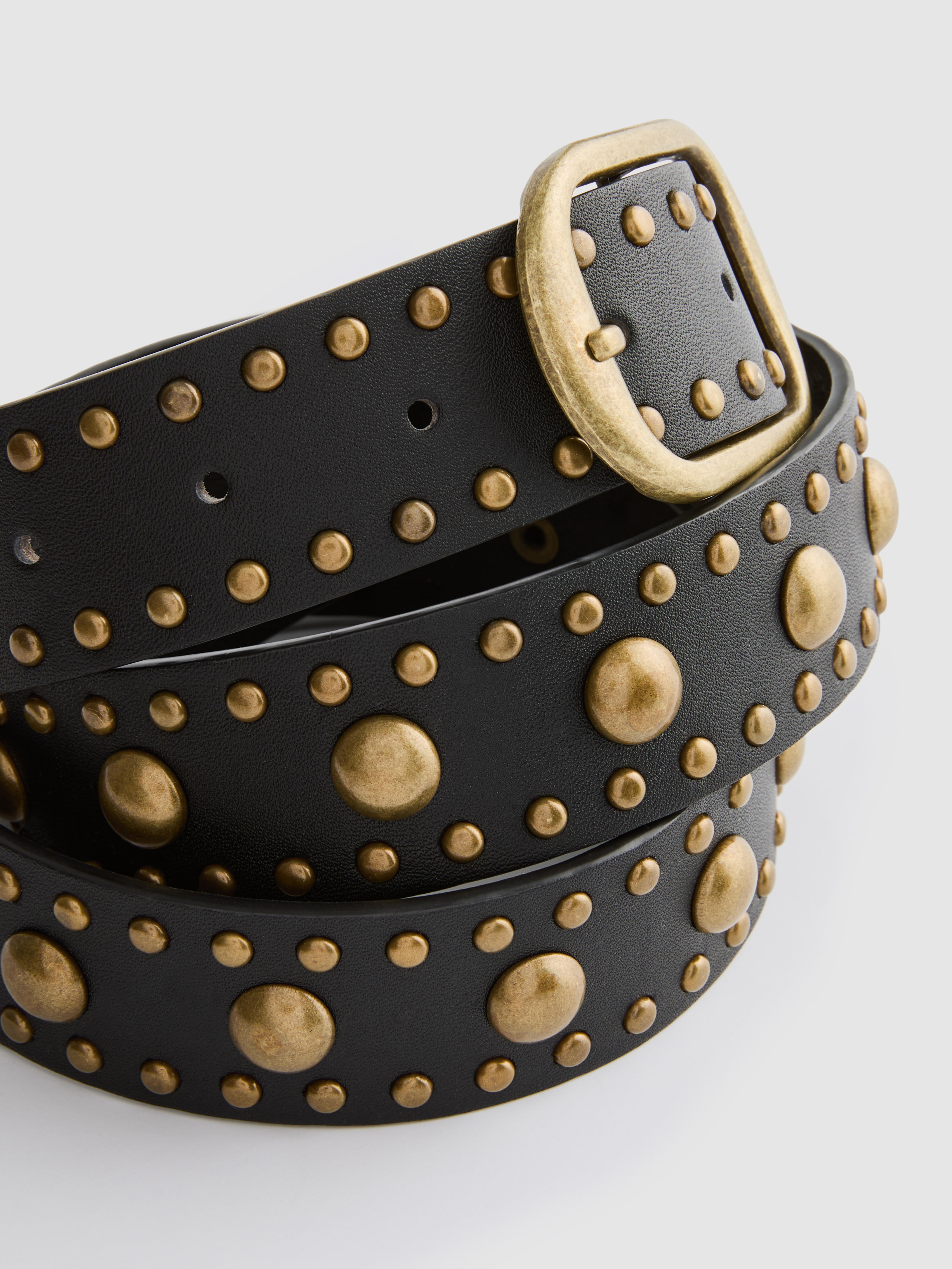 Studded Buckle Belt