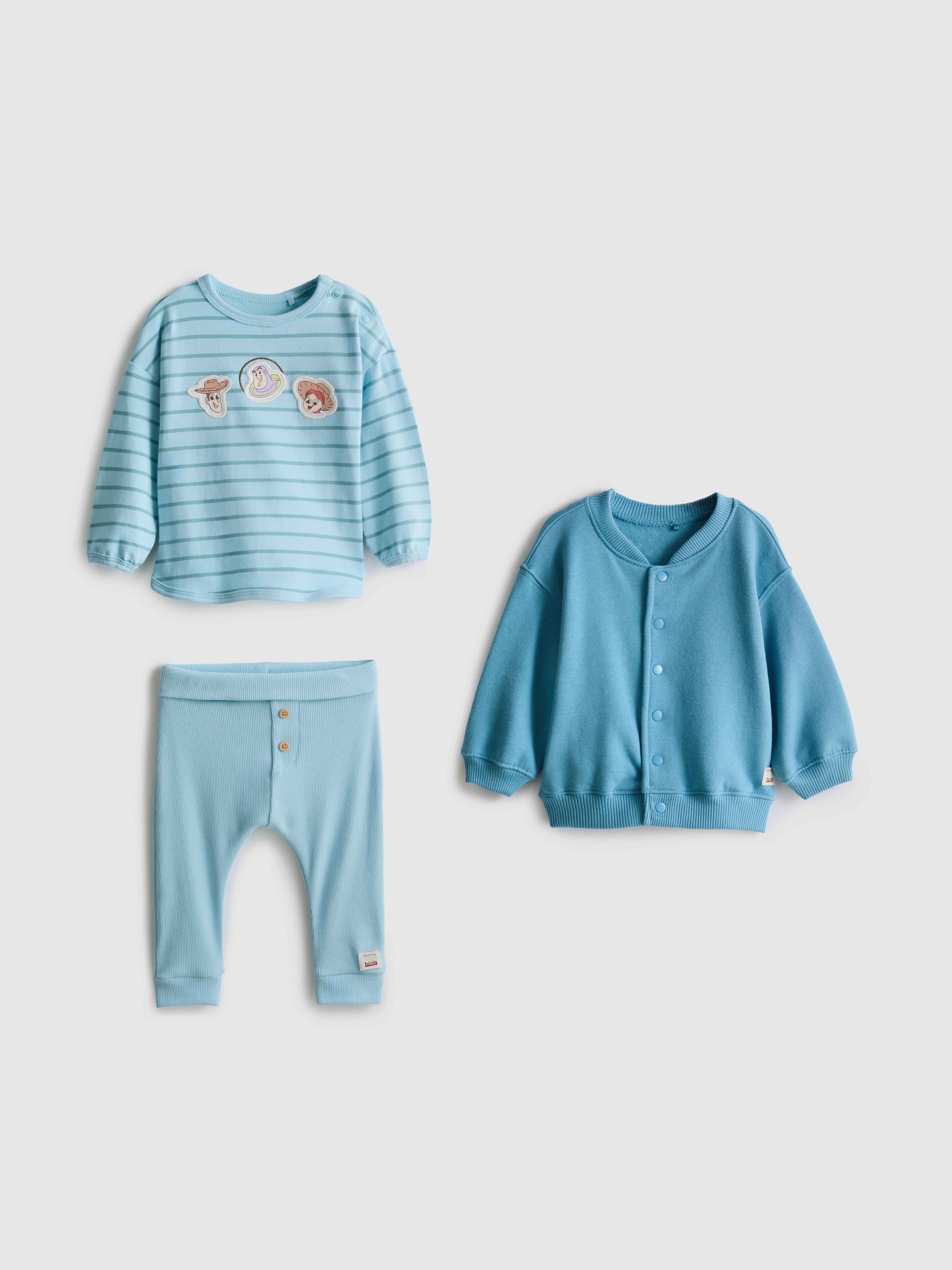 0-18mths | Disney Pixar’s Toy Story T-Shirt, Leggings and Jacket Newborn Set