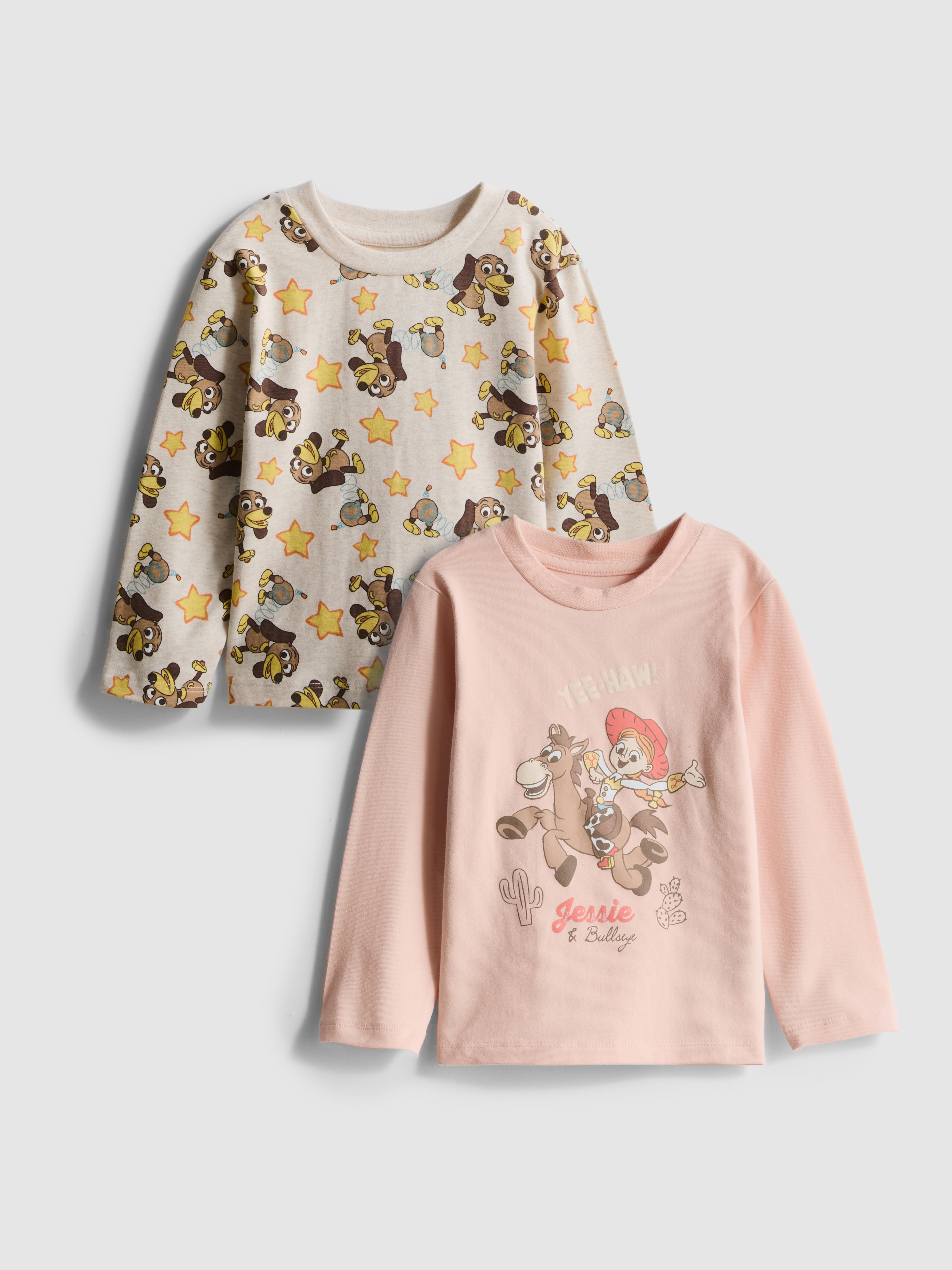 0-18mths | 2pk Newborn Long-Sleeve T-Shirts