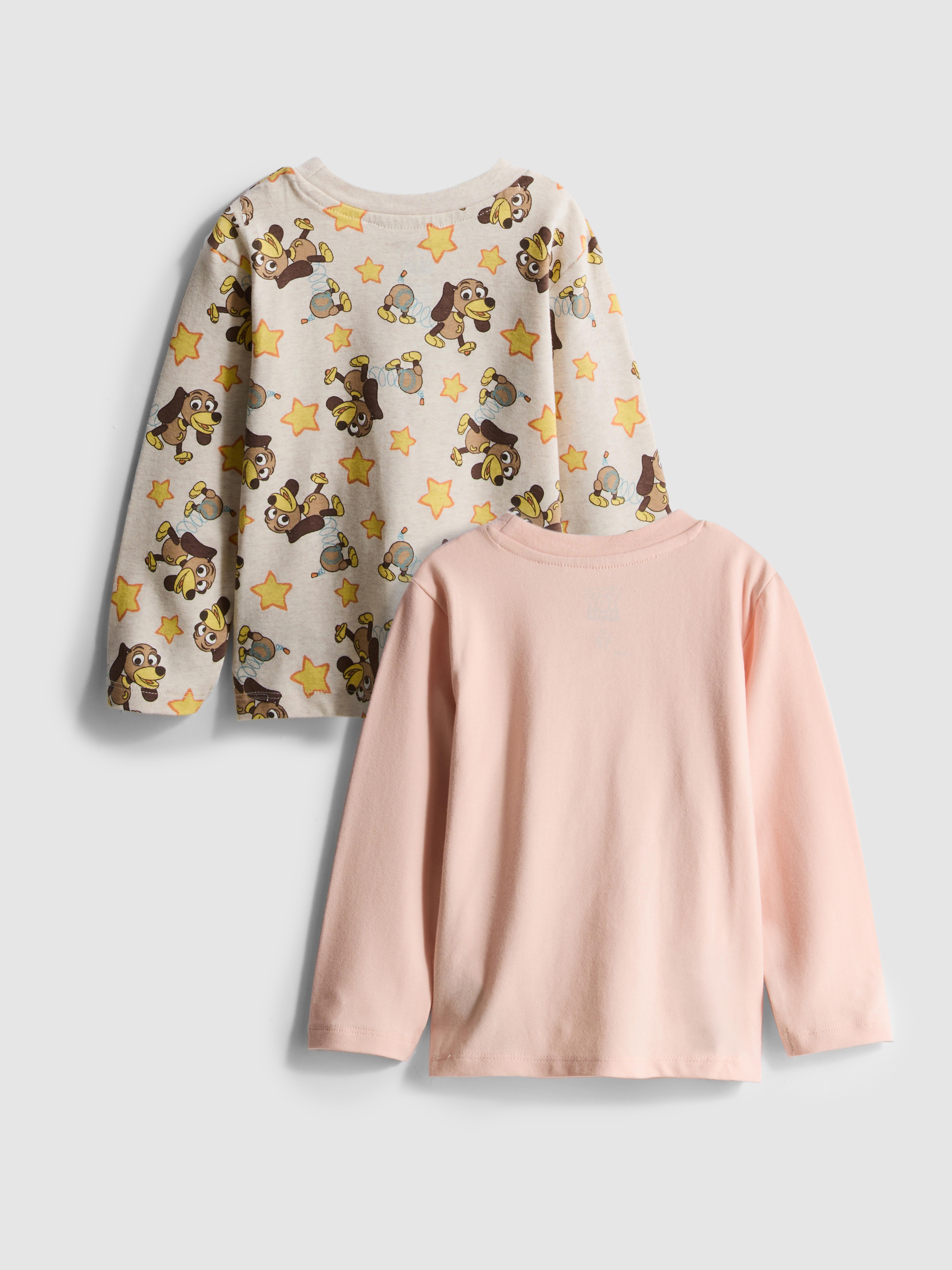 0-18mths | 2pk Newborn Long-Sleeve T-Shirts