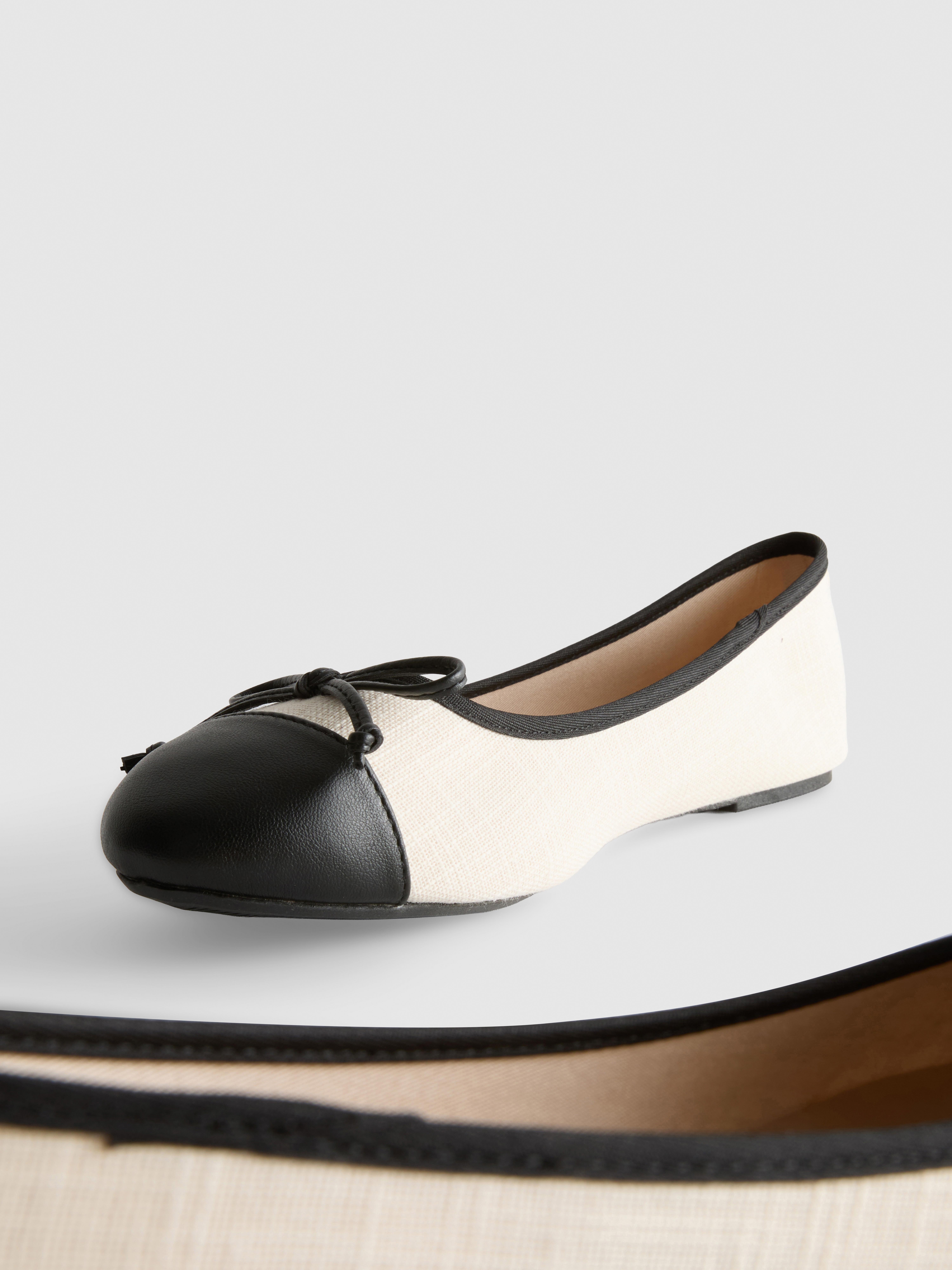 Toe Cap Ballerina Flats
