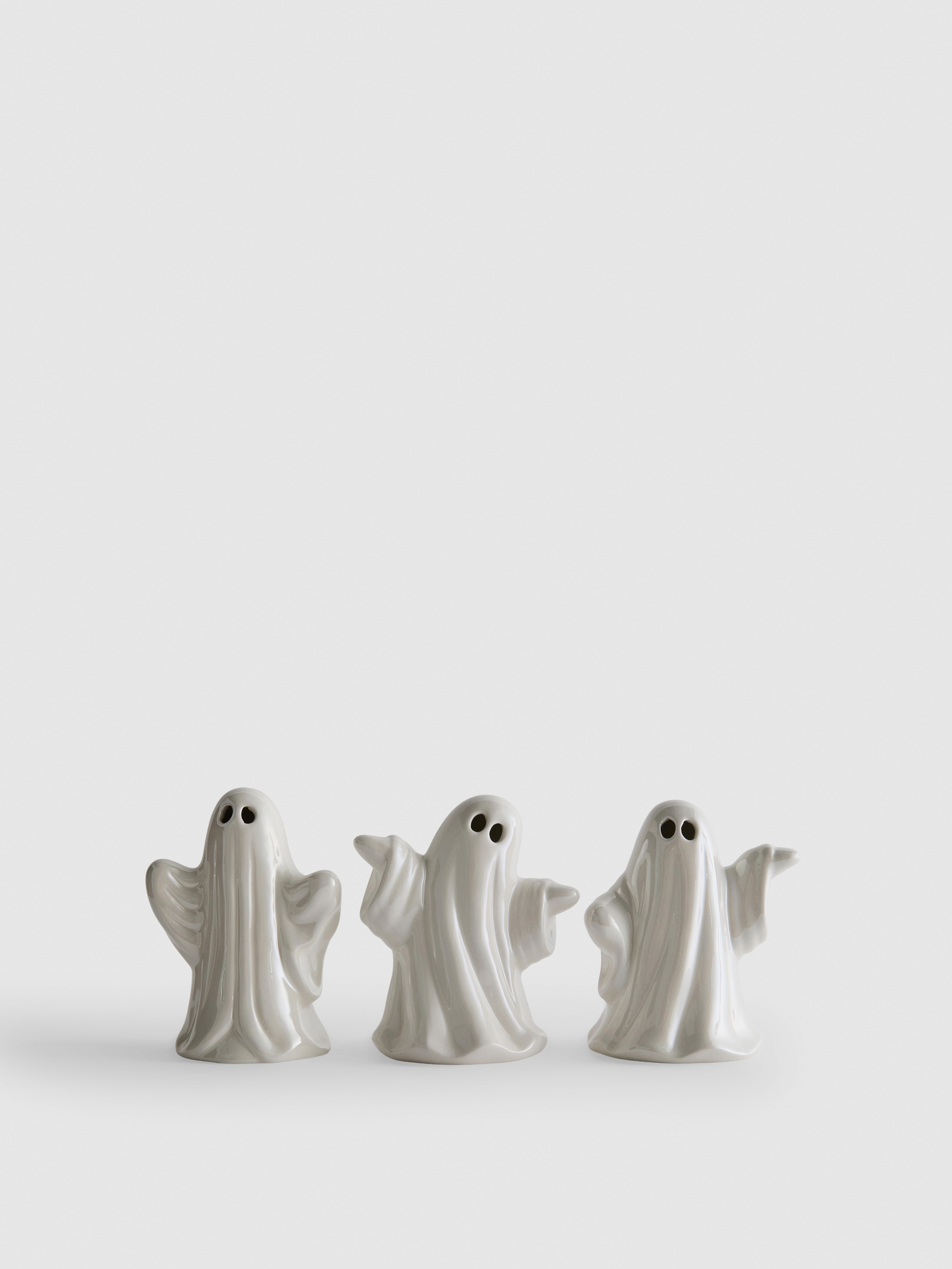White 3pk Ghost Ornaments | Primark