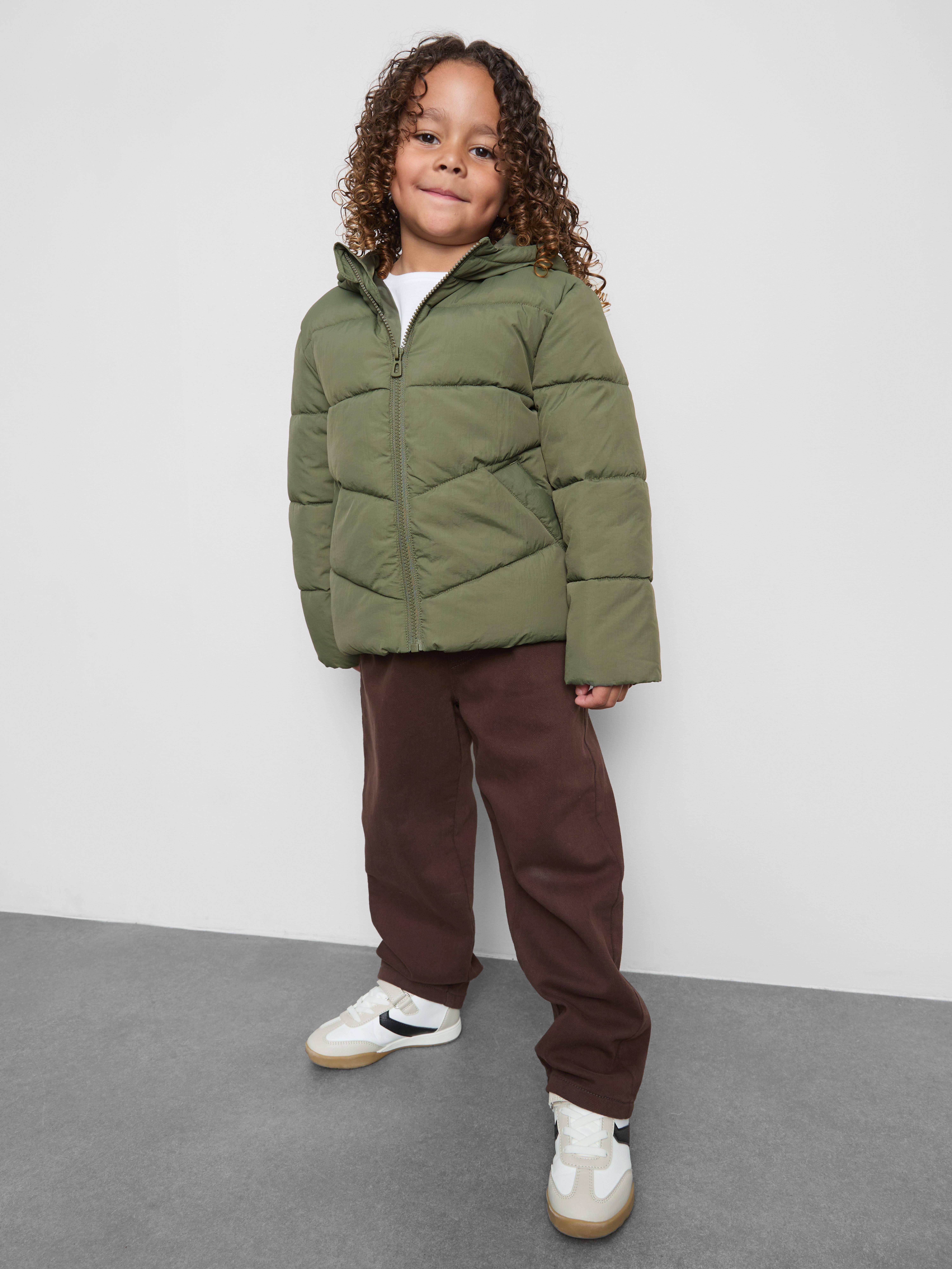 1-9yrs | Hooded Puffer Jacket Green