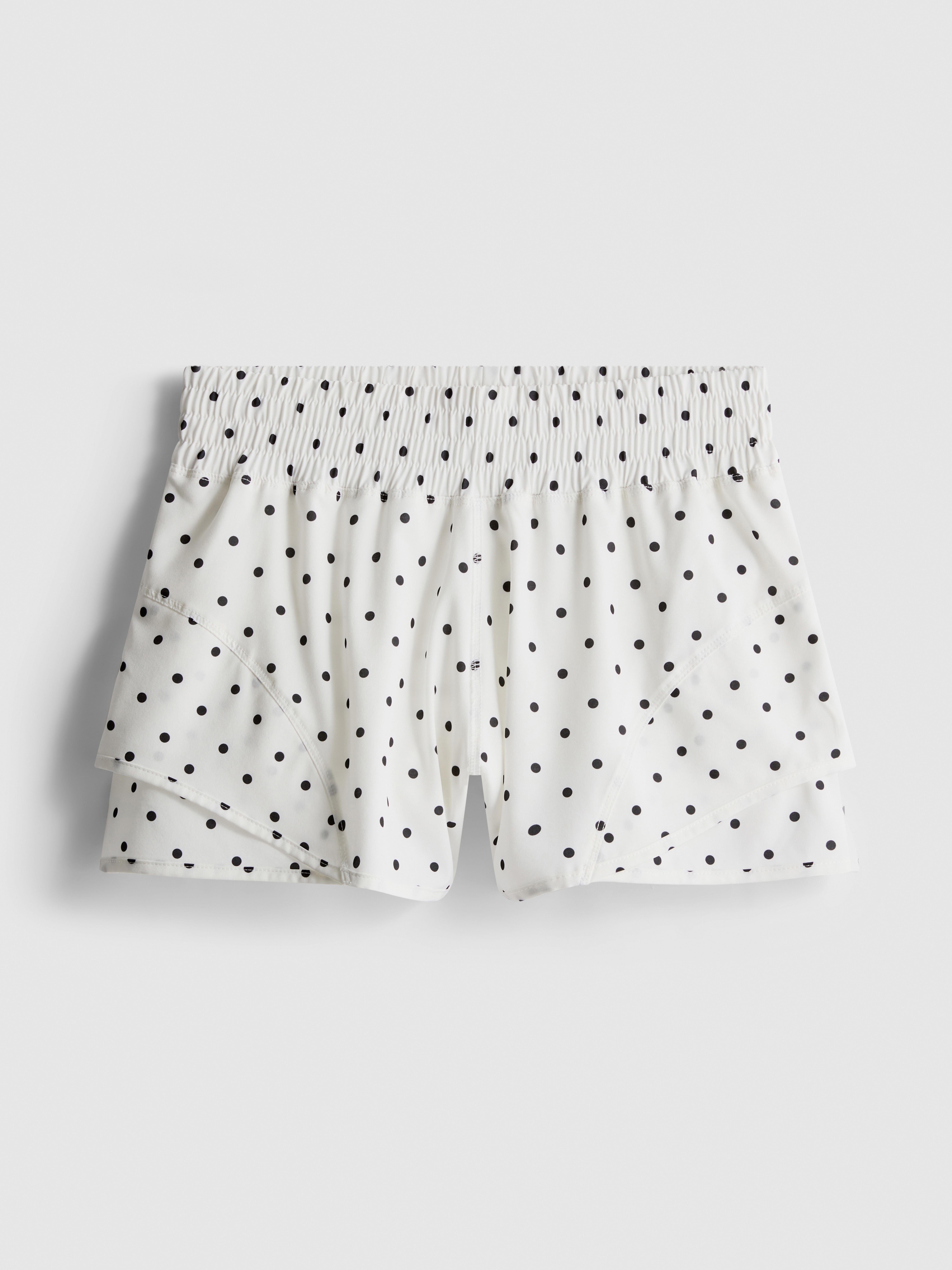 Pantaloncini da running intessuti a pois