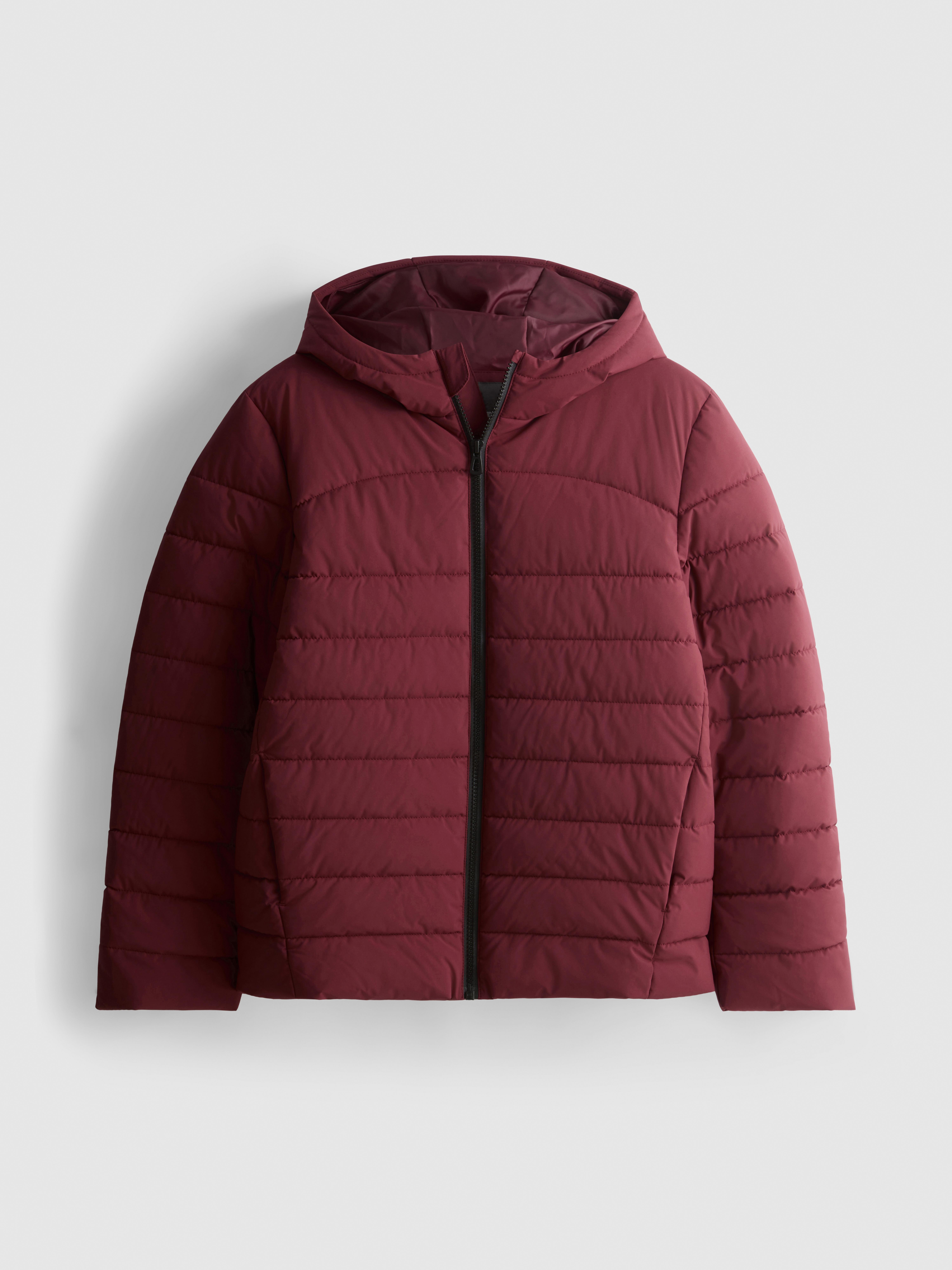 7-15yrs | Hooded Puffer Jacket Burgundy