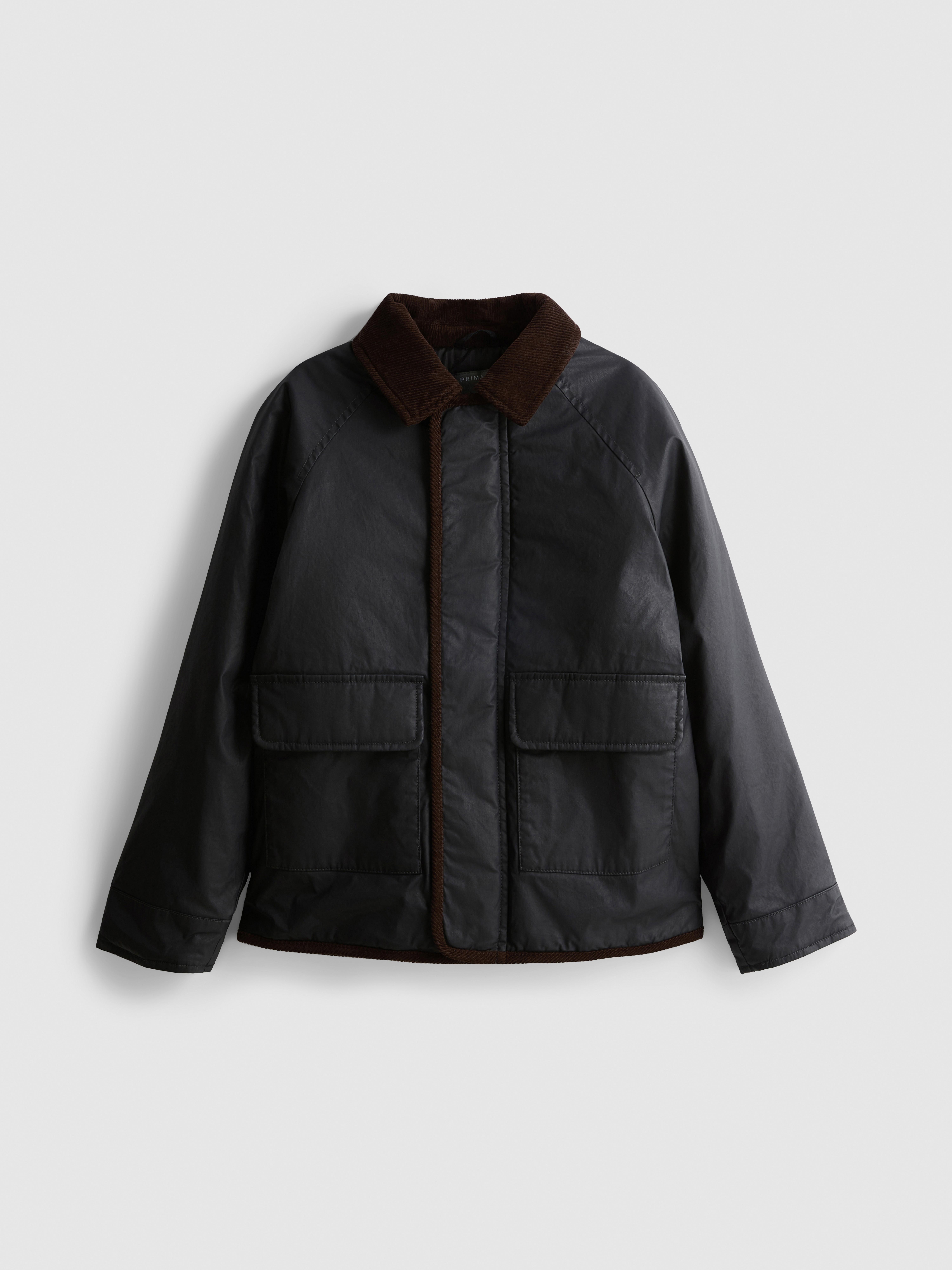 7-15yrs | Contrast Collar Barn Jacket