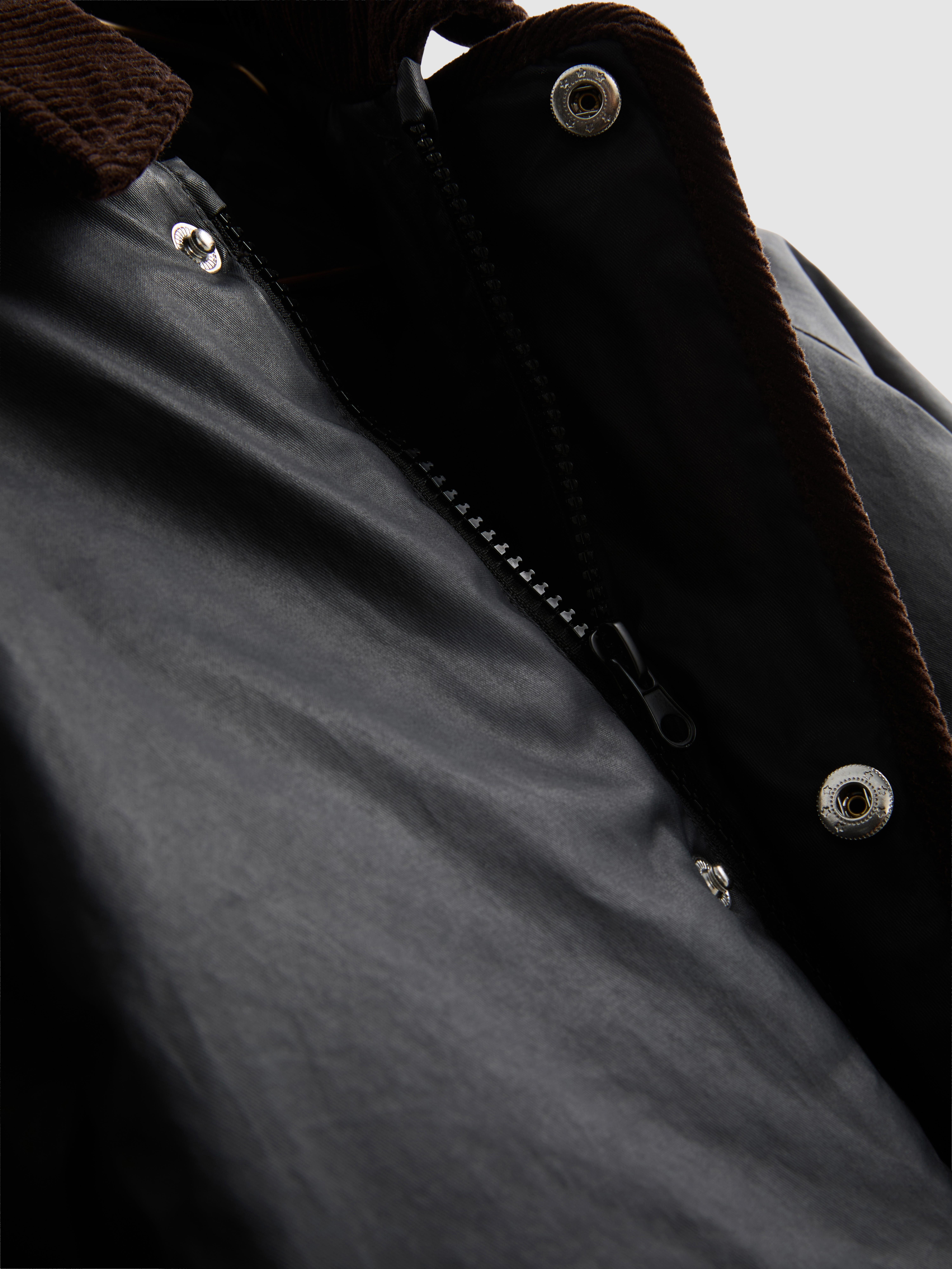 7-15yrs | Contrast Collar Barn Jacket