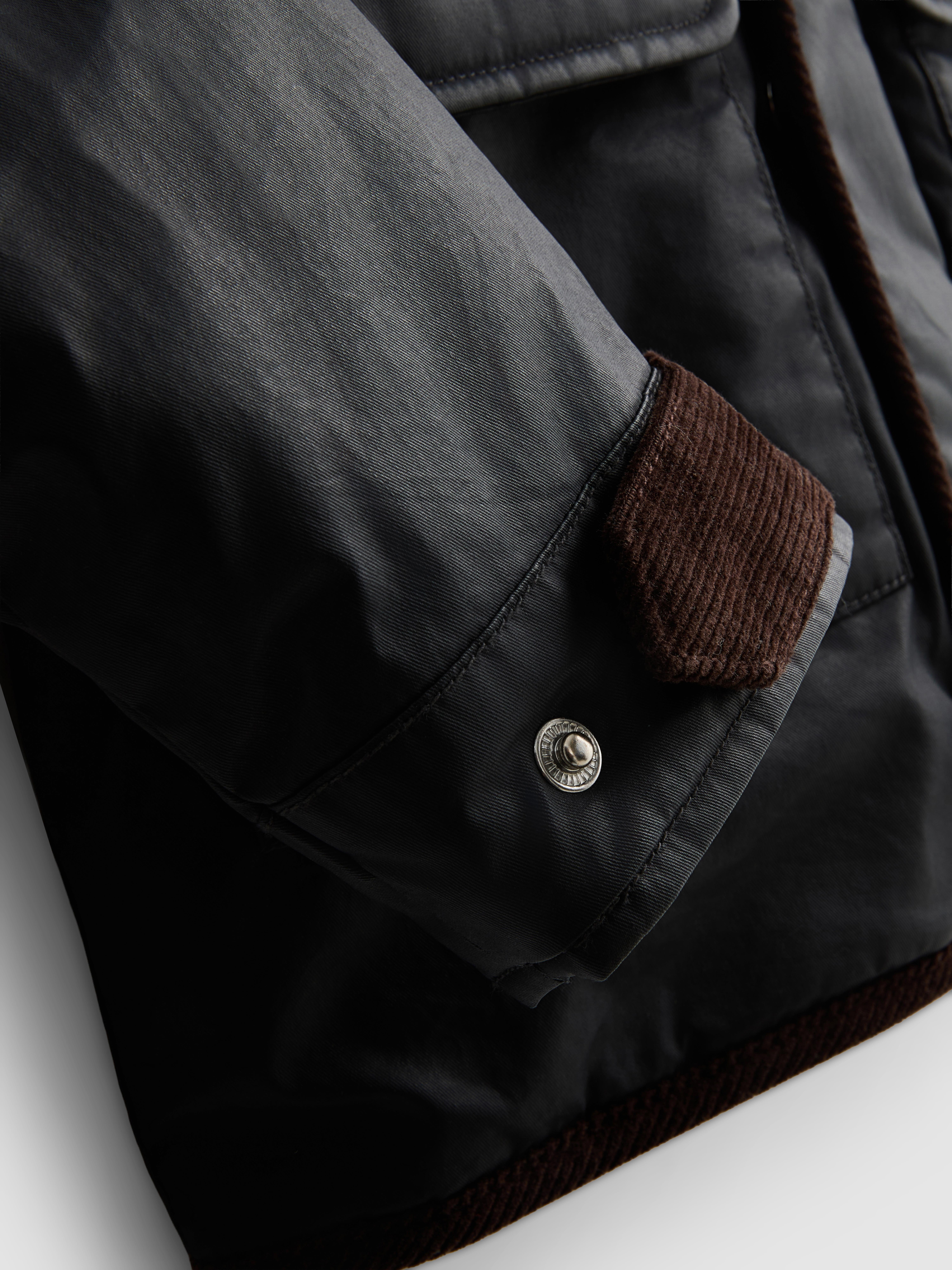 7-15yrs | Contrast Collar Barn Jacket