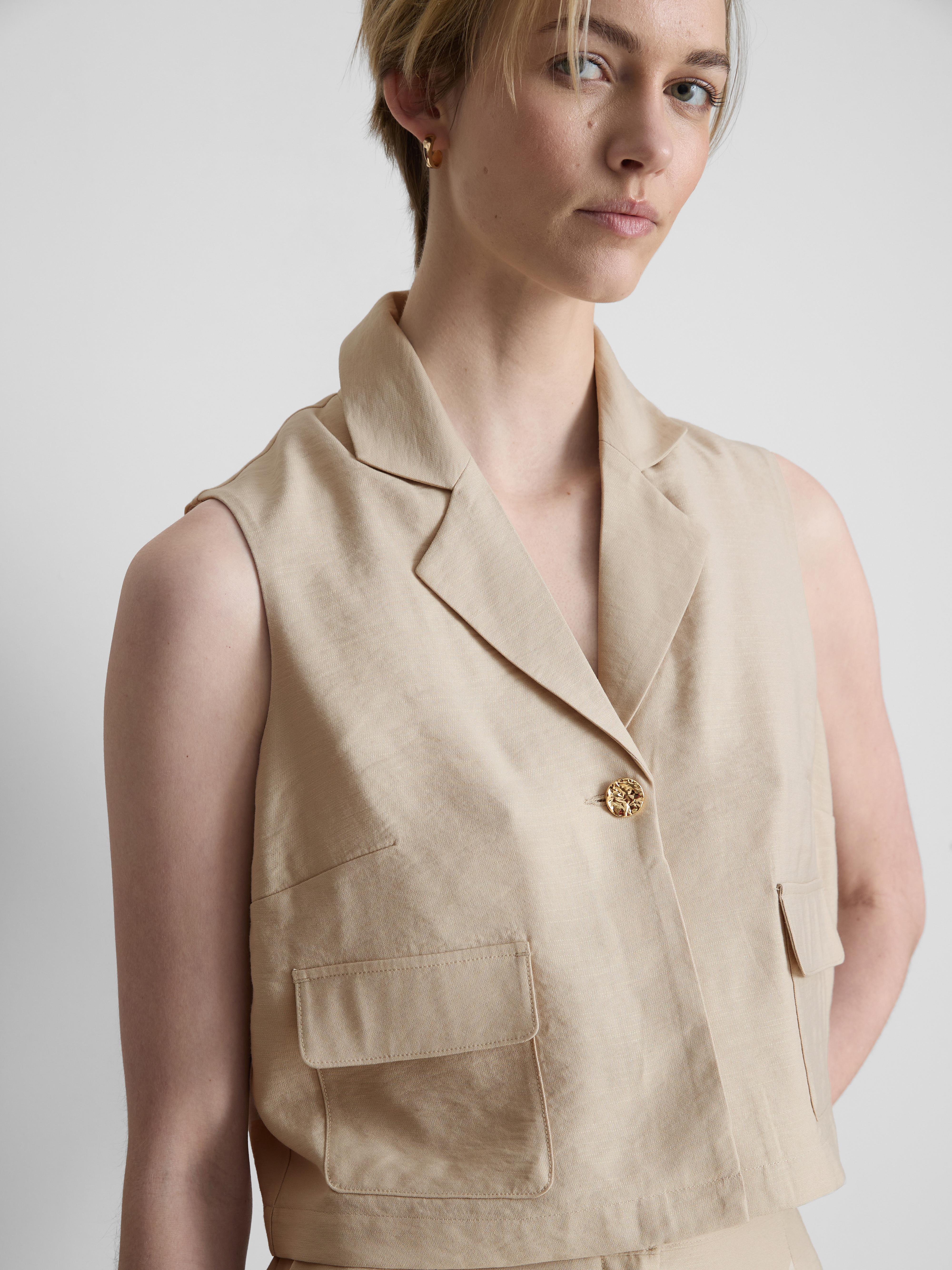 MAJOR FIND | Relaxed Fit Cropped Waistcoat