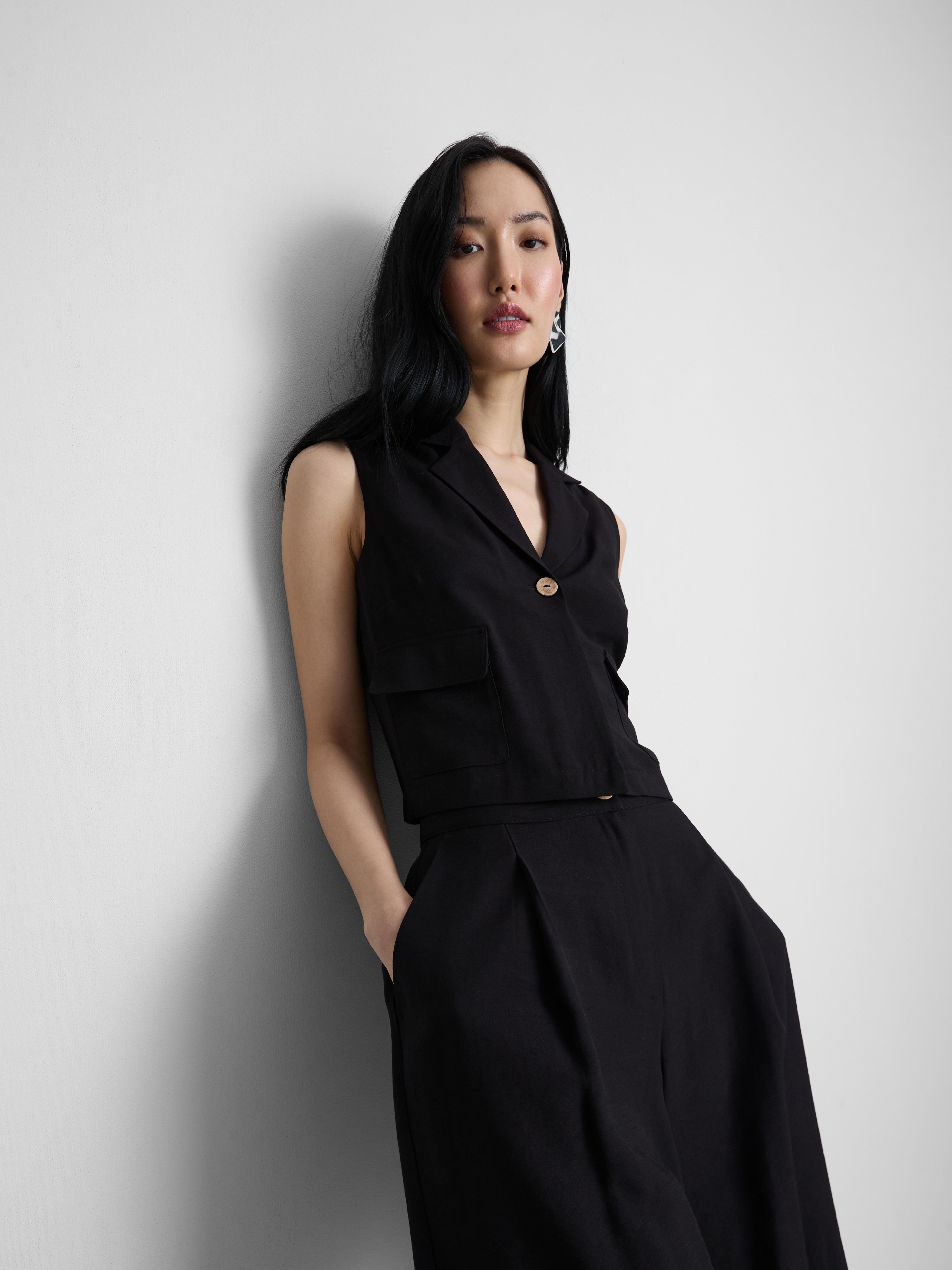 MAJOR FIND | Kort gilet met relaxte pasvorm