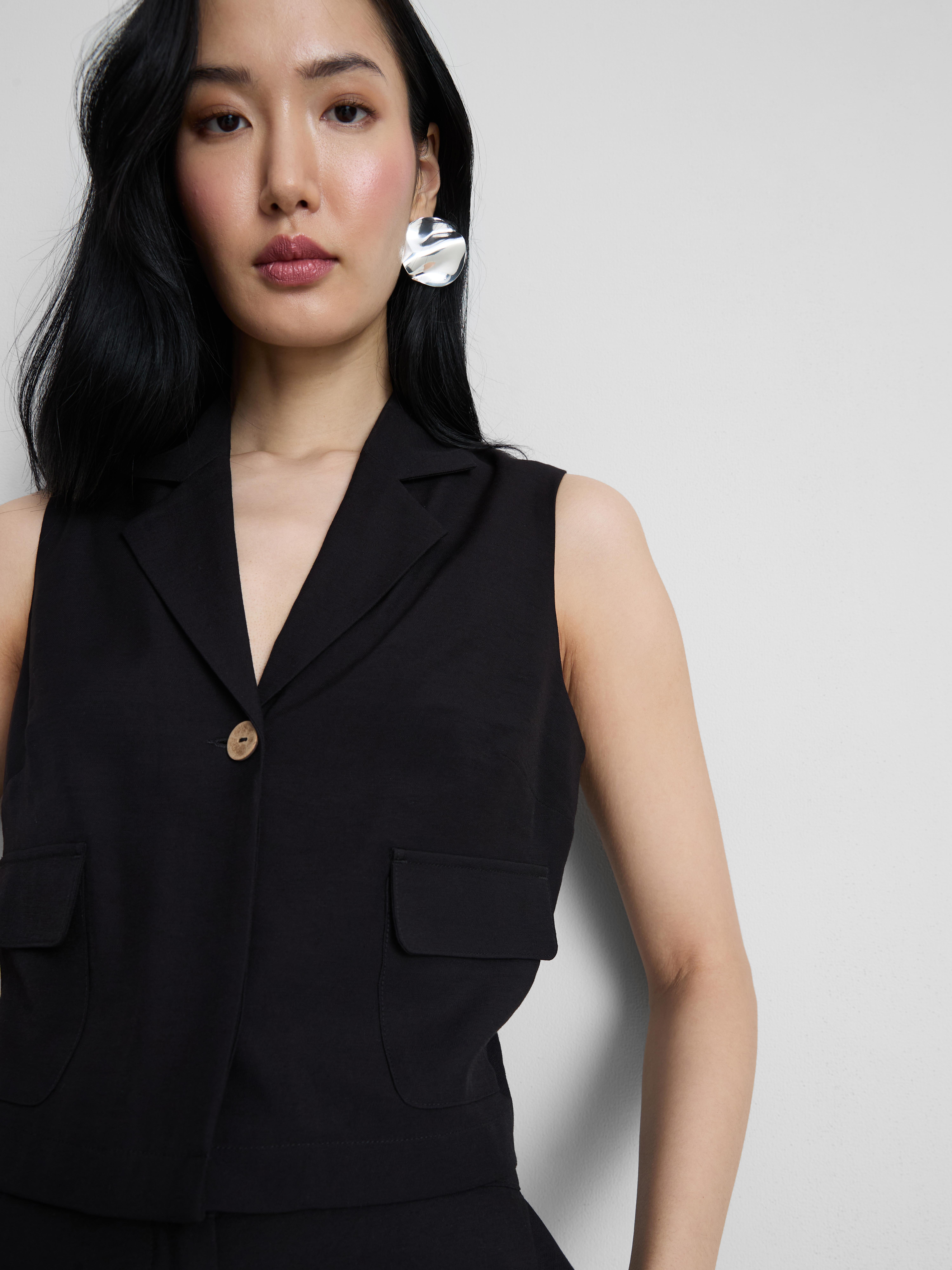 MAJOR FIND | Kort gilet met relaxte pasvorm