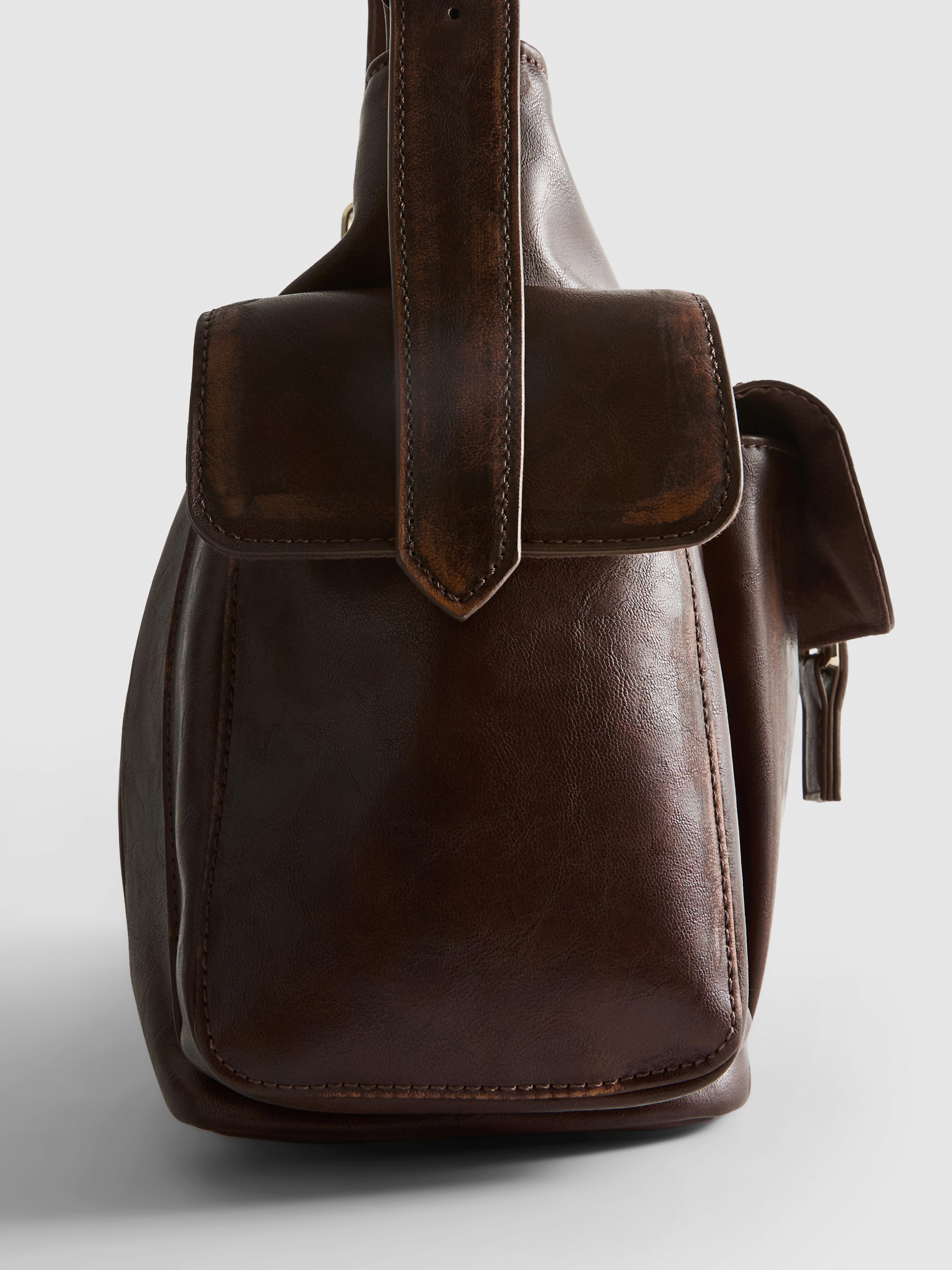 Buckle Pocket Shoulder Bag