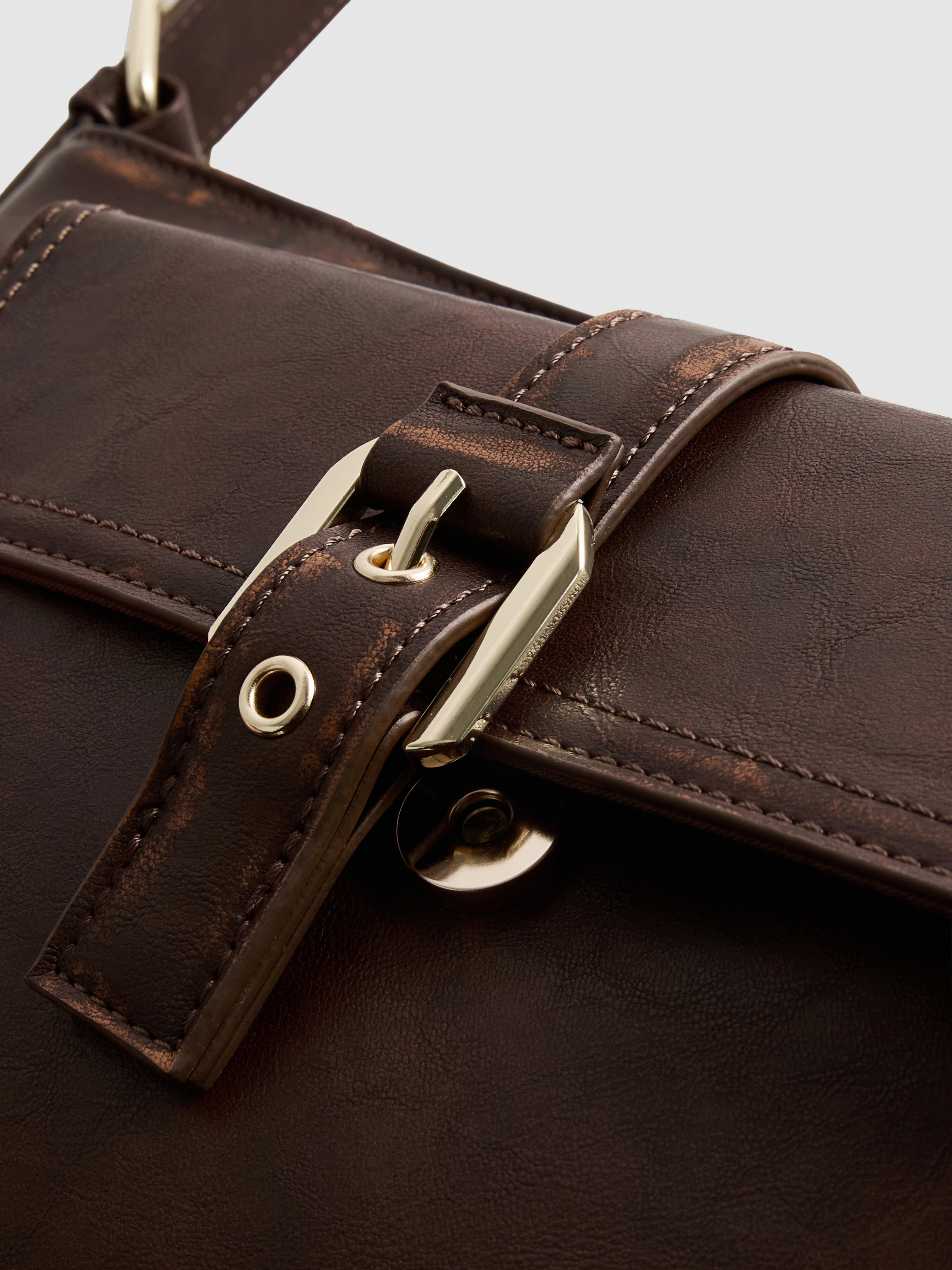 Buckle Pocket Shoulder Bag