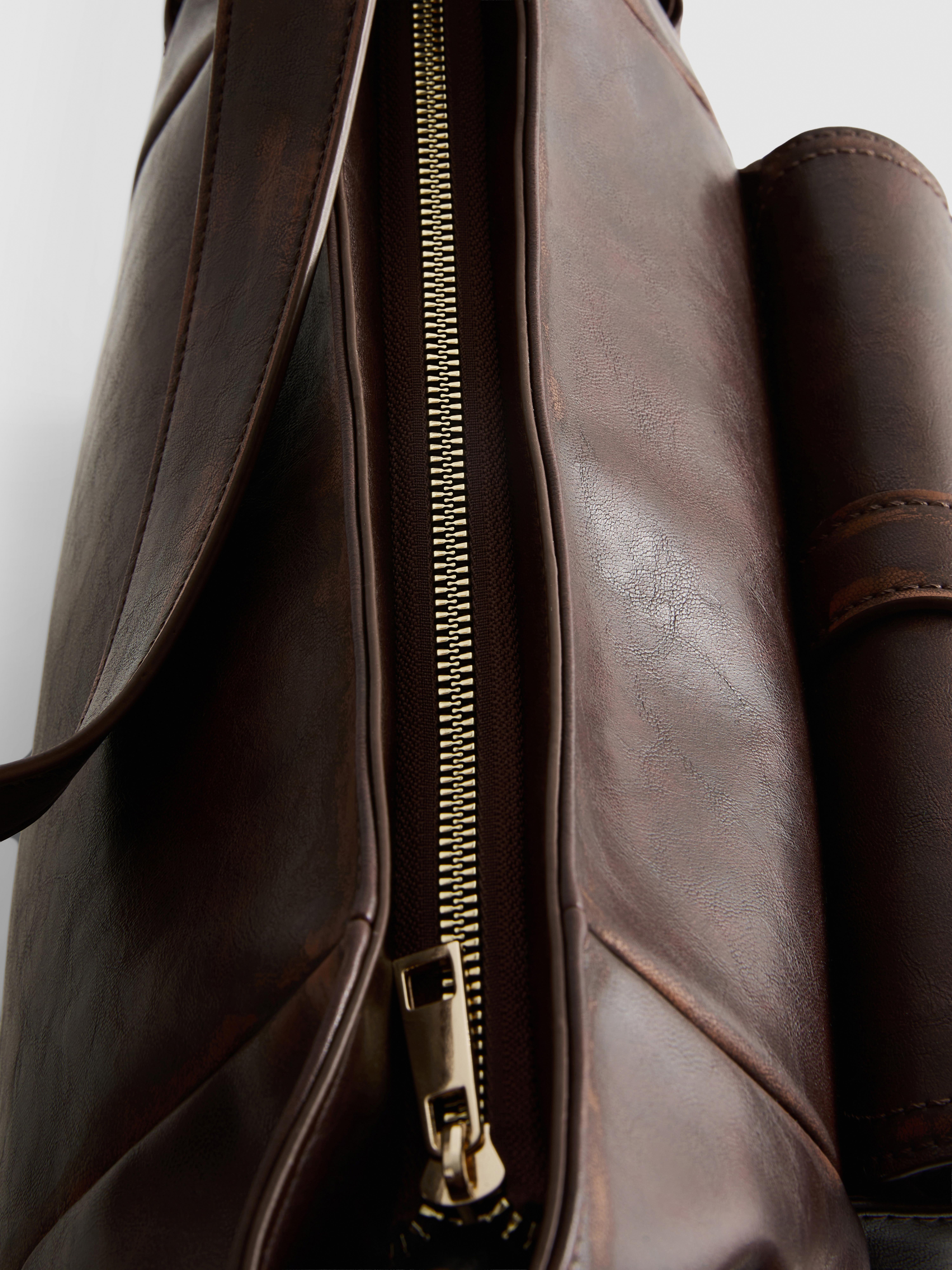 Buckle Pocket Shoulder Bag