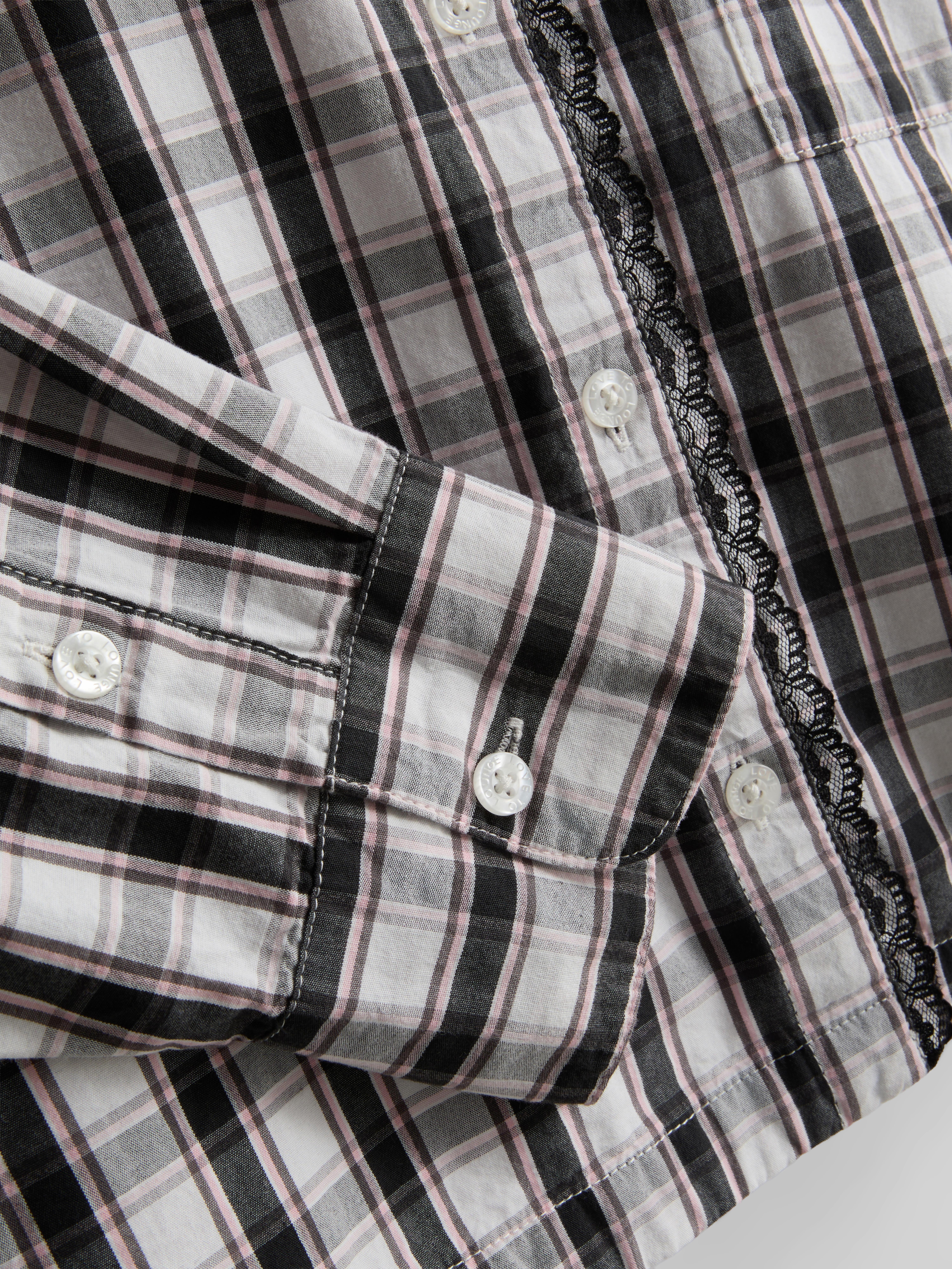 Camisa pijama xadrez algodão Love To Lounge