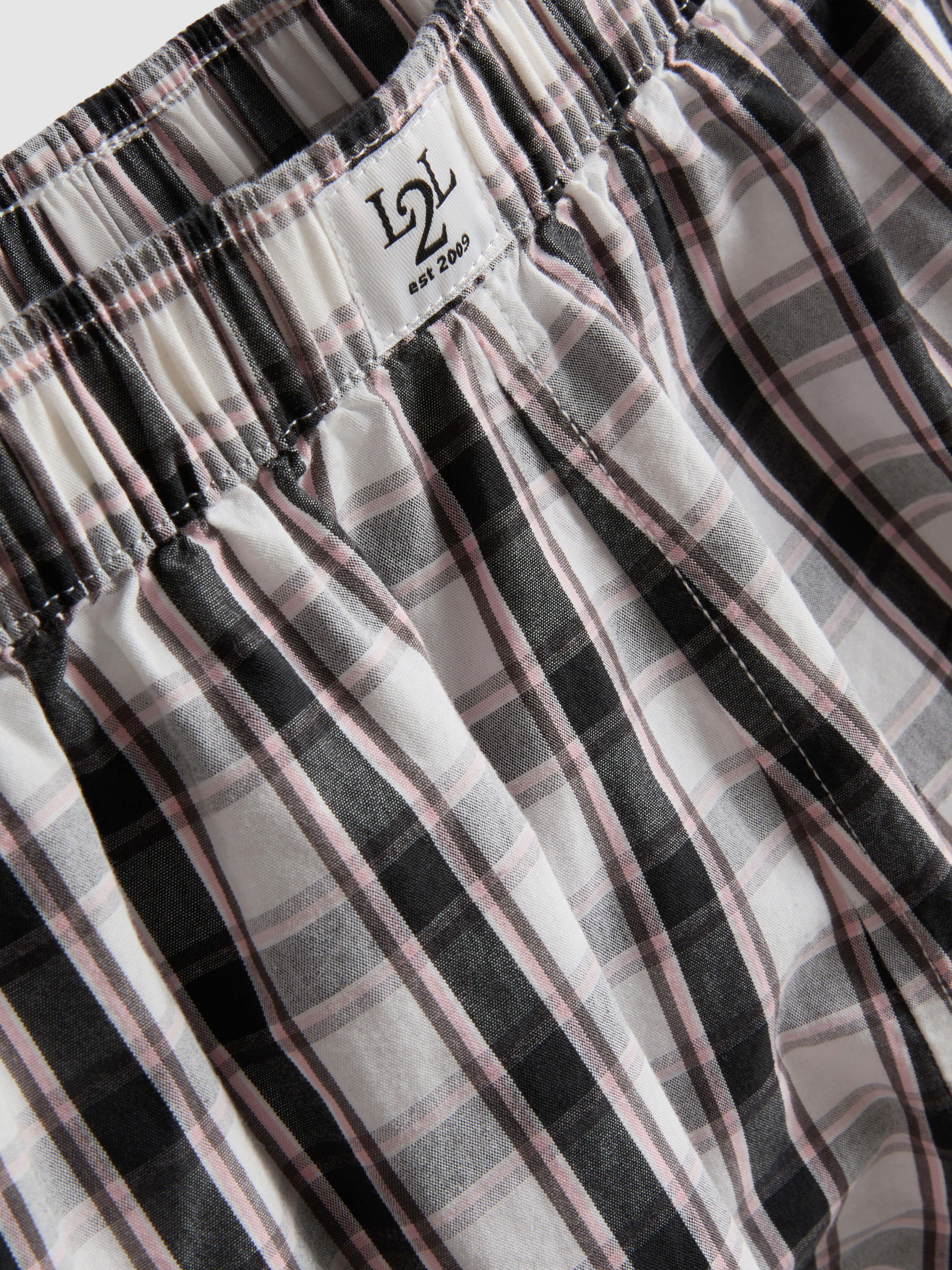 Pantaloncini pigiama cotone a quadri Love To Lounge