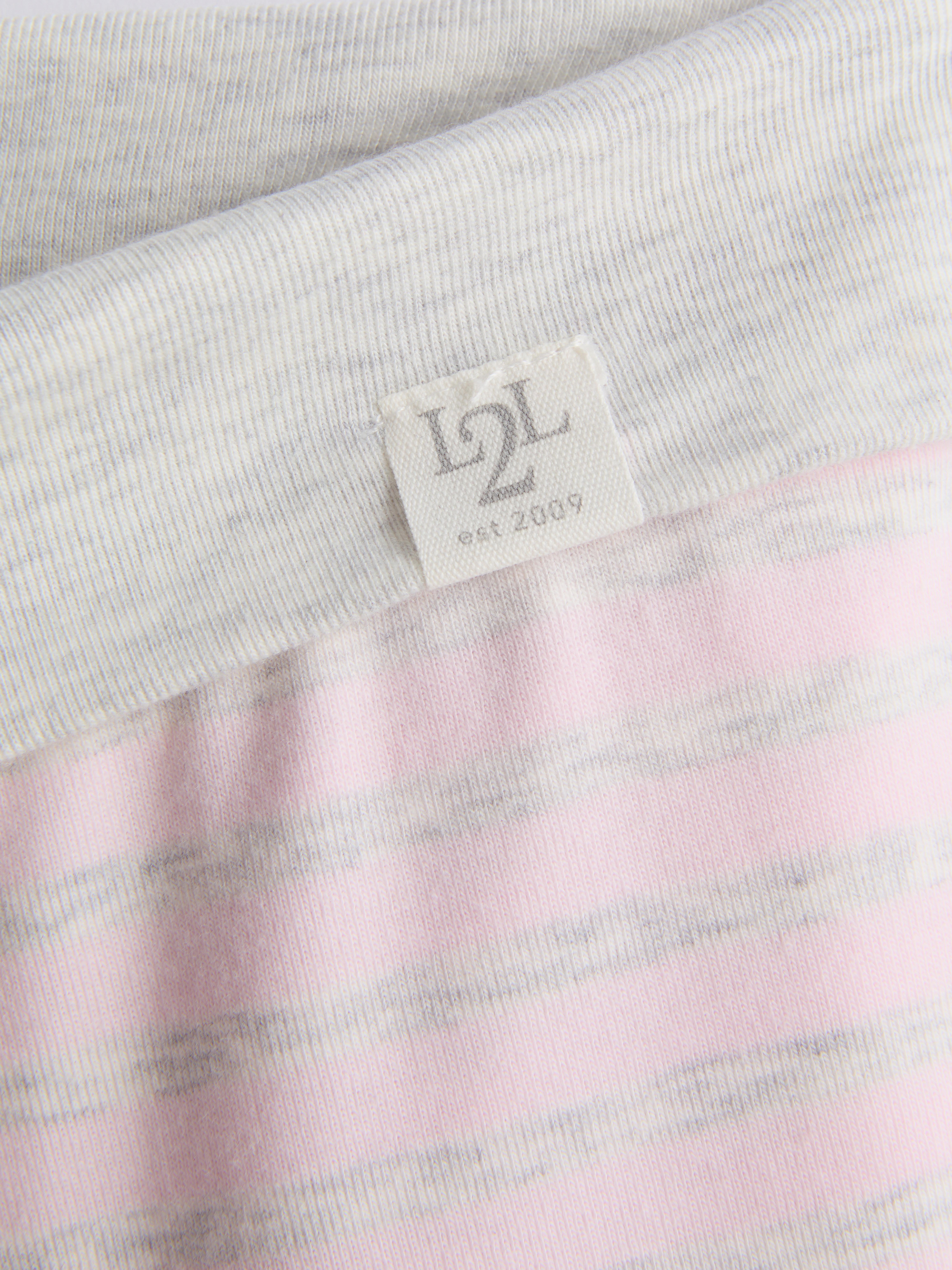 Love To Lounge Striped Fold-Over Pajama Shorts