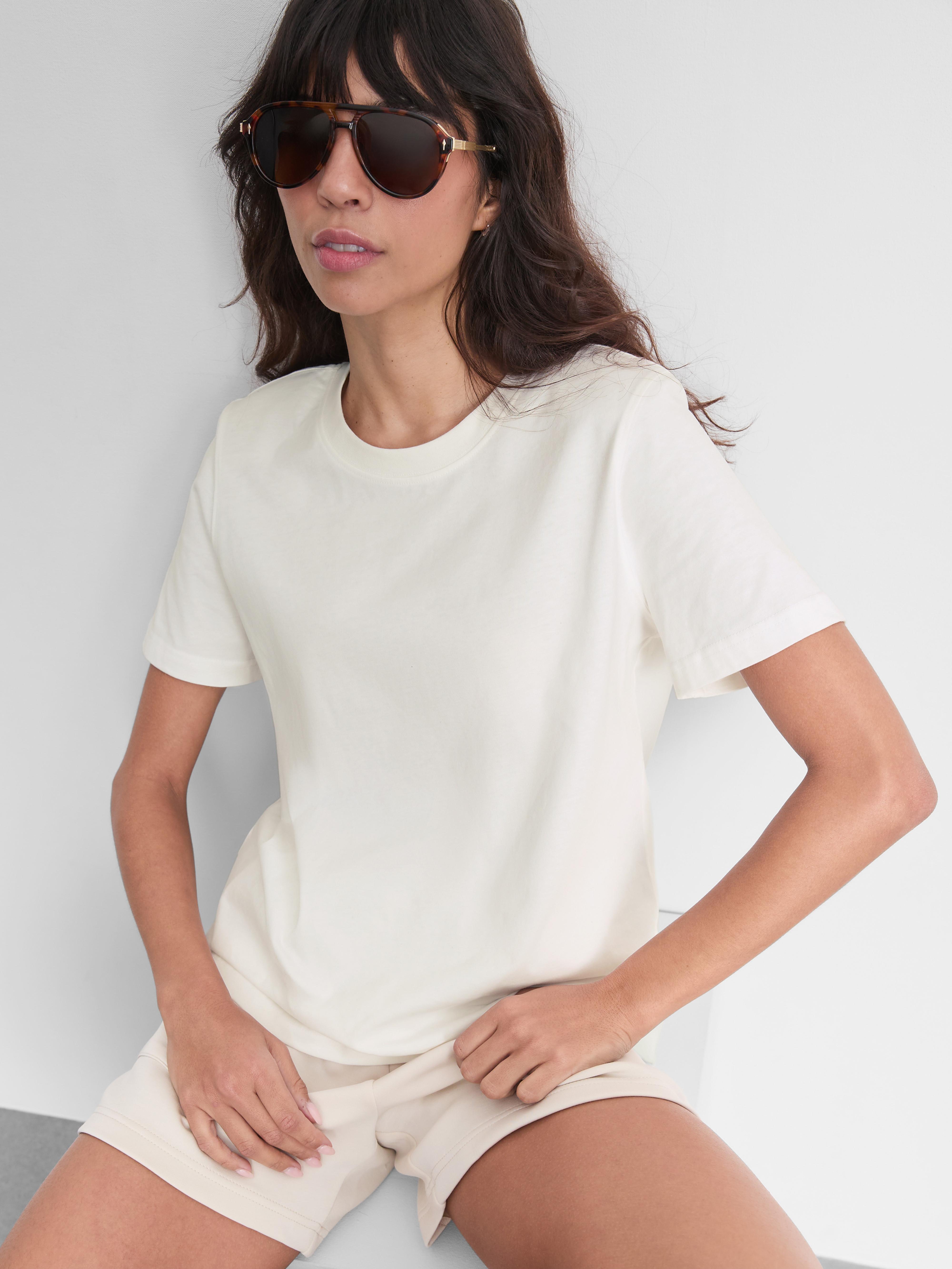 By Coleen Cotton Shoulder Pad Tee