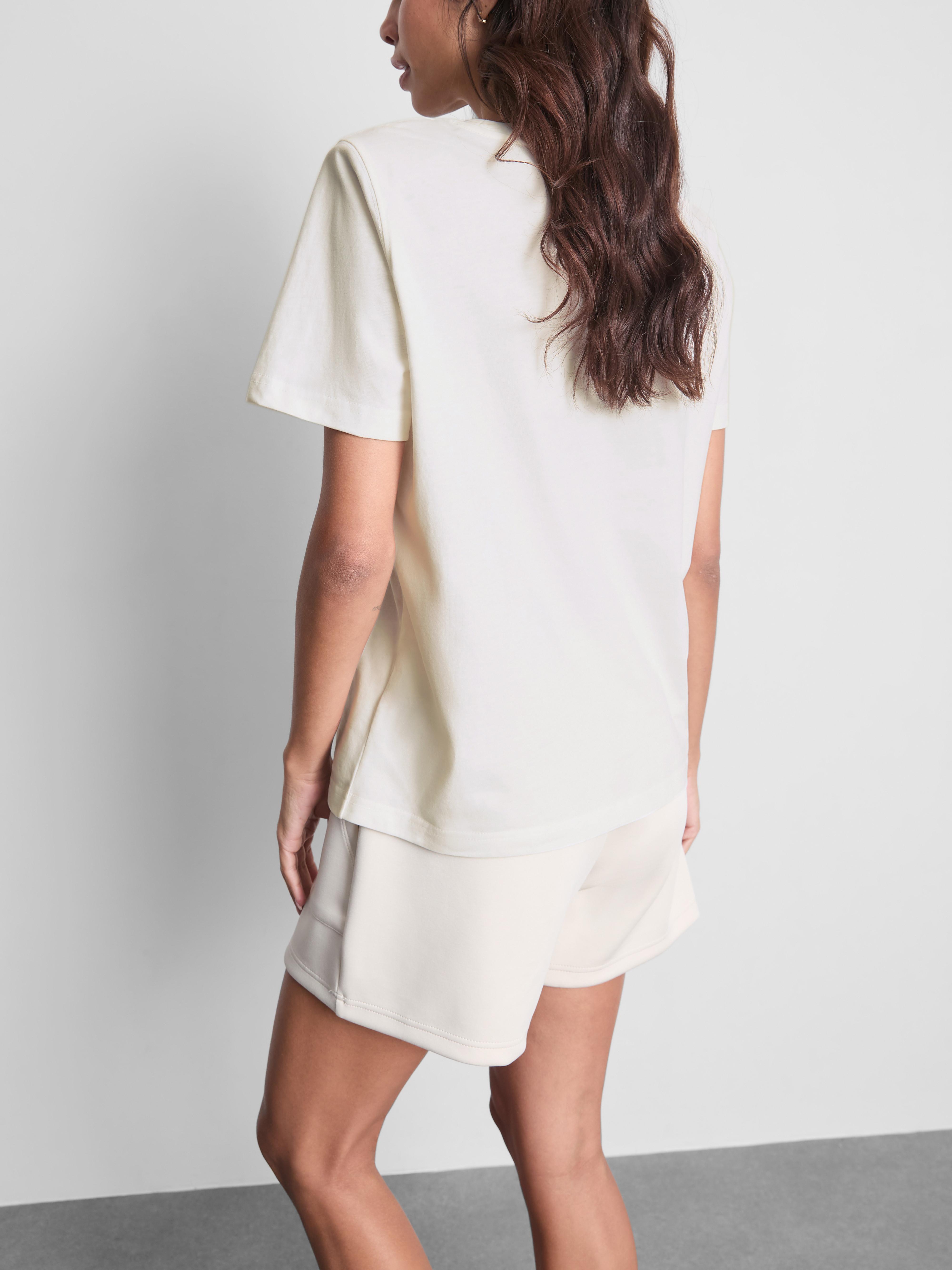 By Coleen Cotton Shoulder Pad Tee