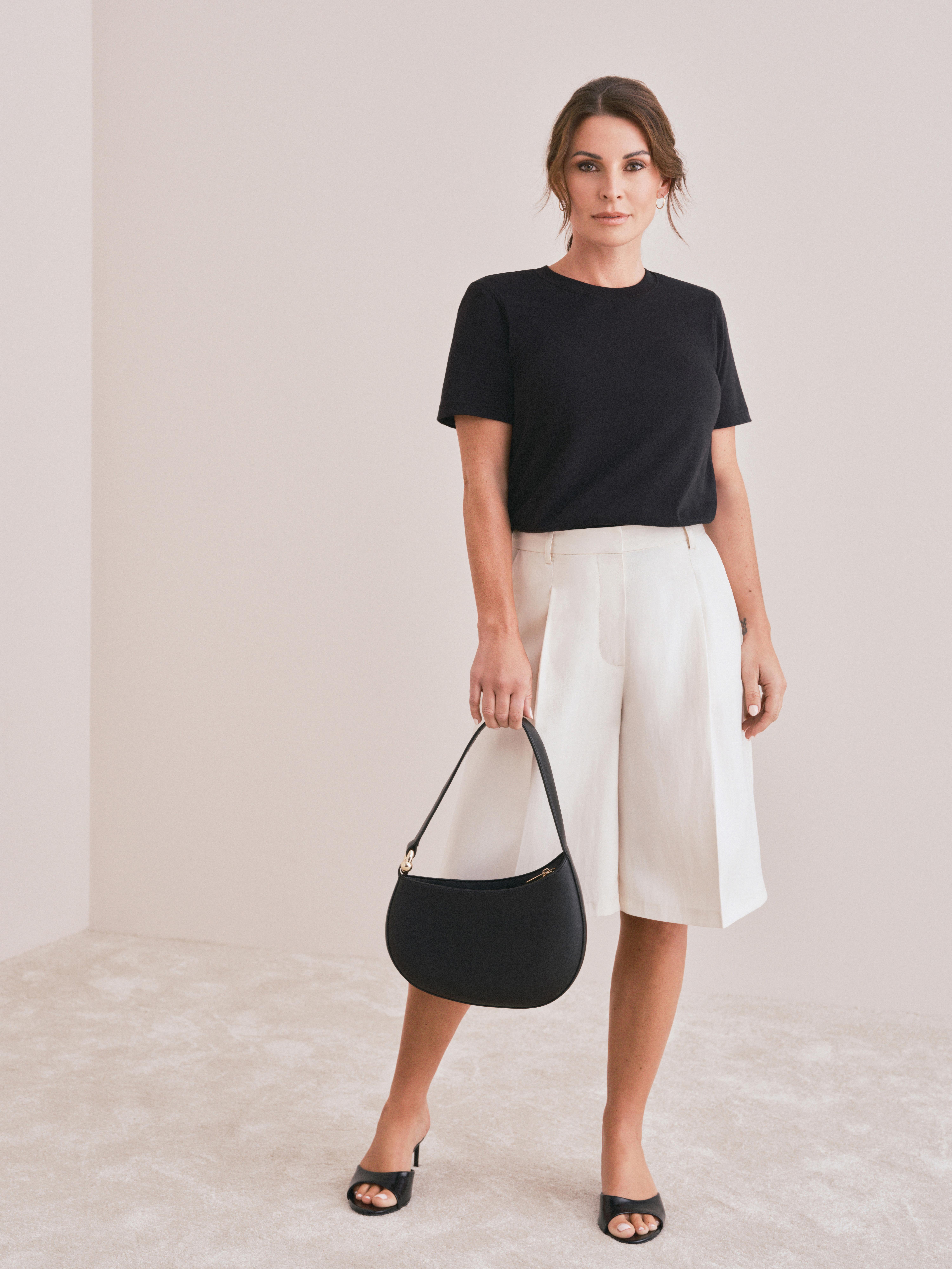 By Coleen Cotton Shoulder Pad Tee