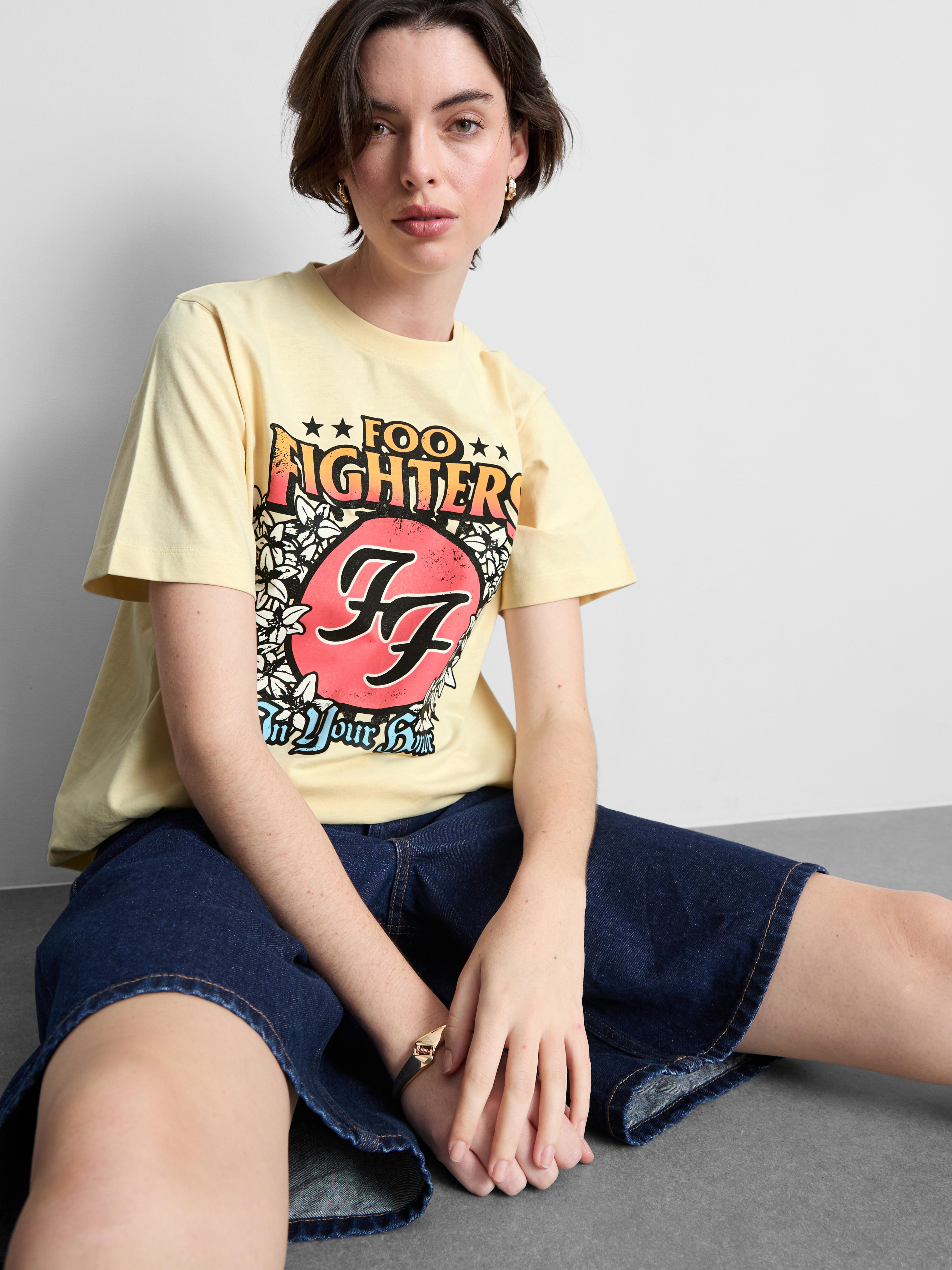 T-shirt met albumprint Foo Fighters