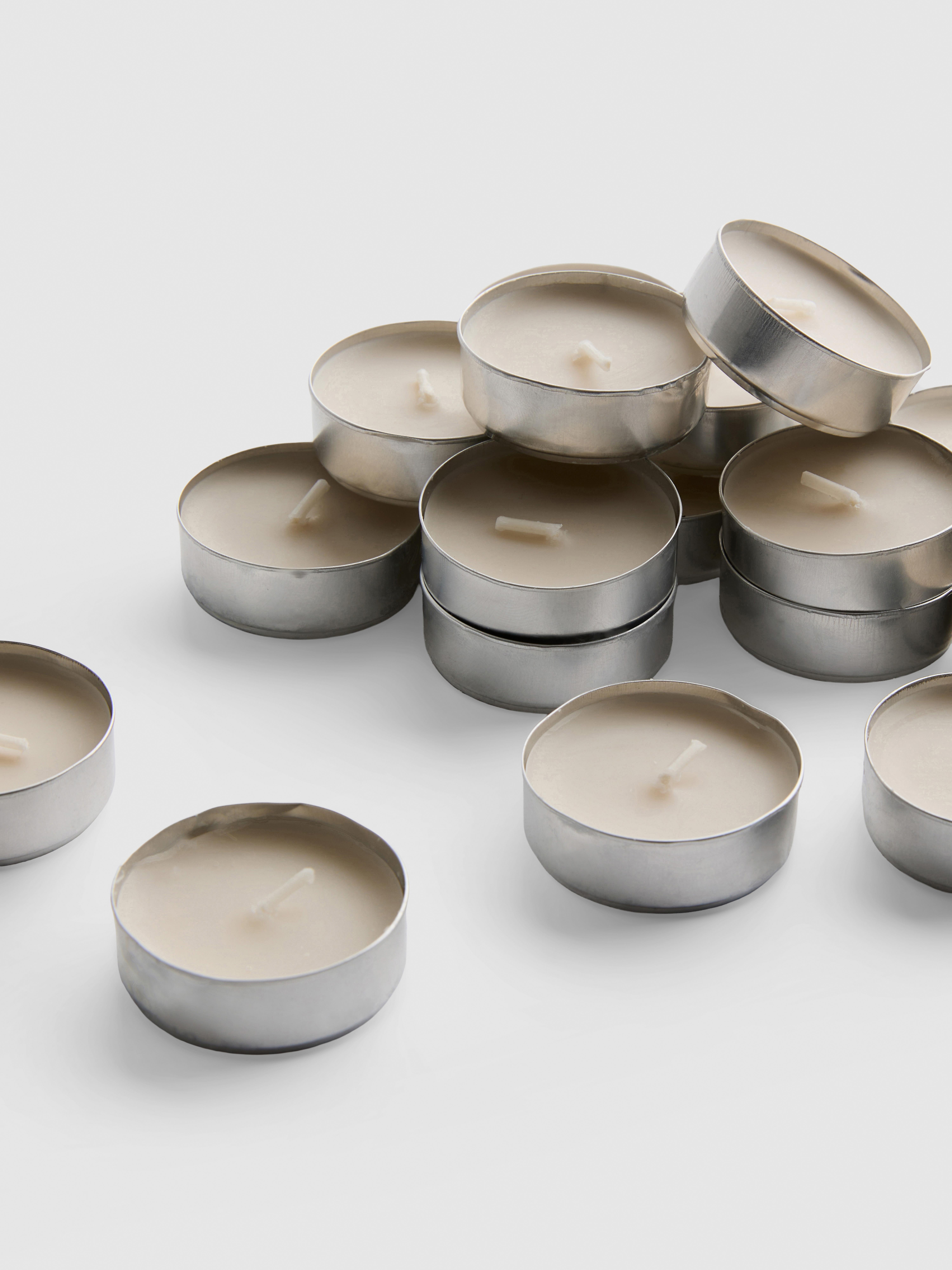Lot de 24 bougies chauffe-plats parfumées