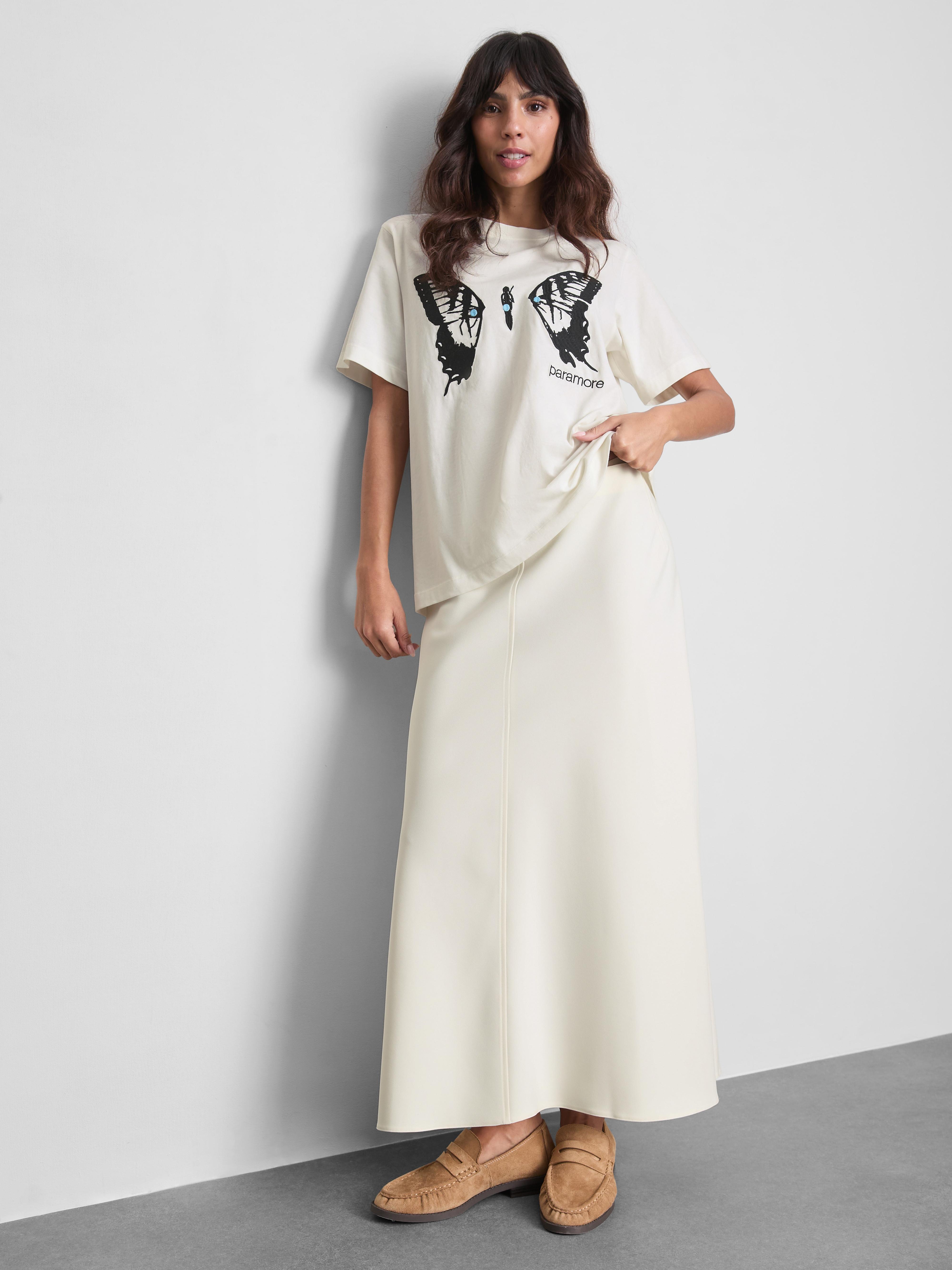 Katoenen T-shirt met print Paramore