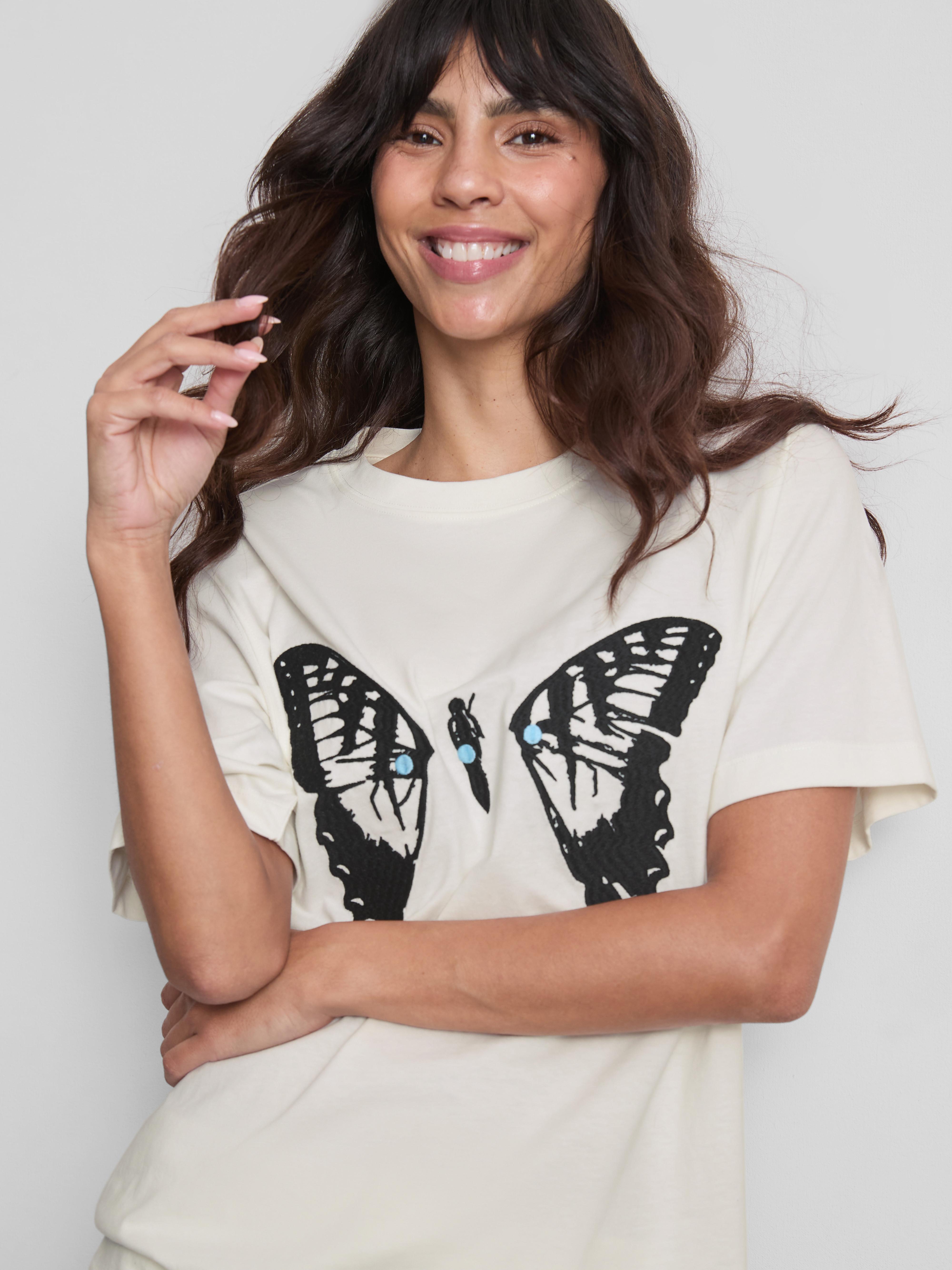 Katoenen T-shirt met print Paramore