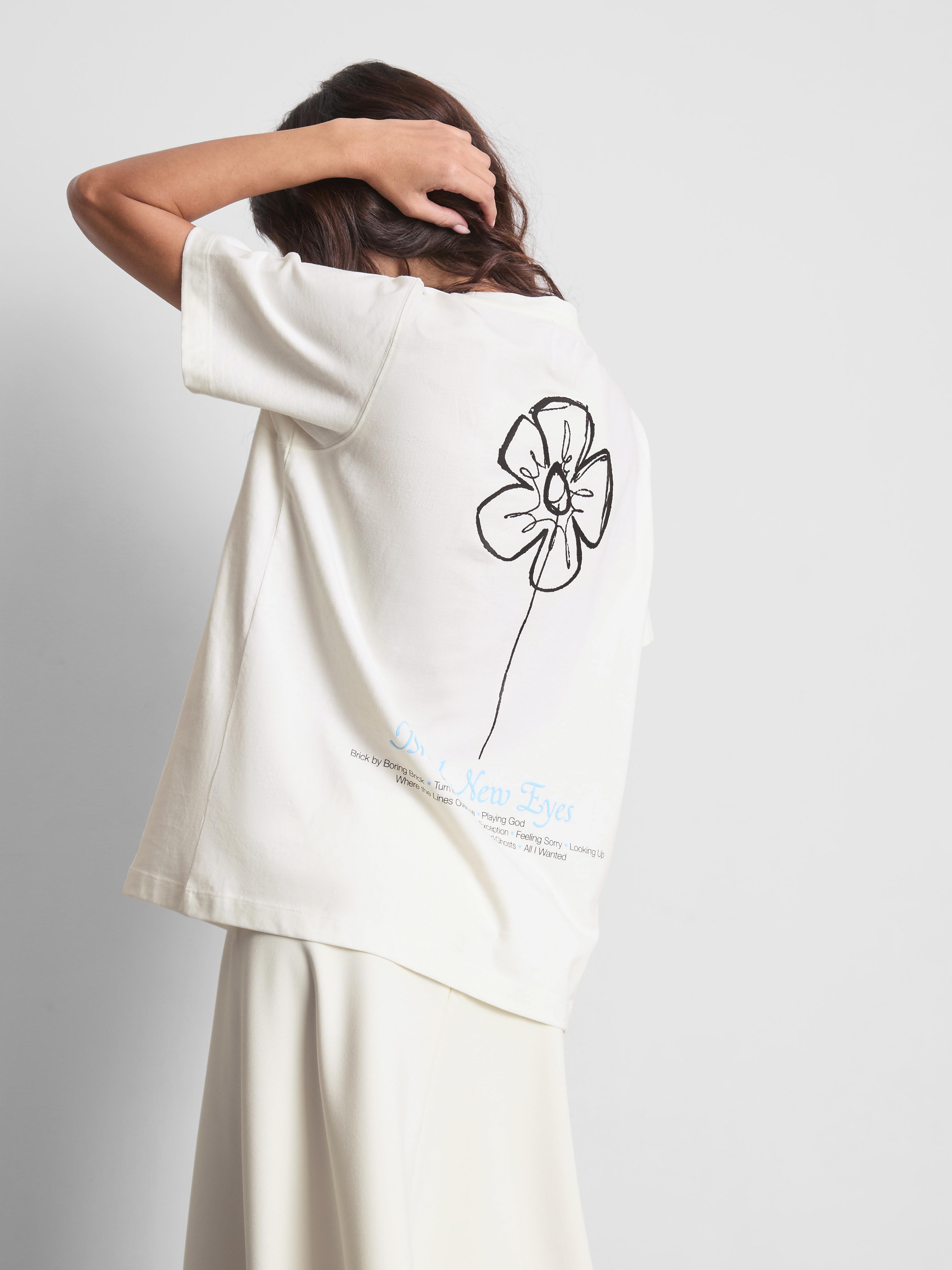 Katoenen T-shirt met print Paramore
