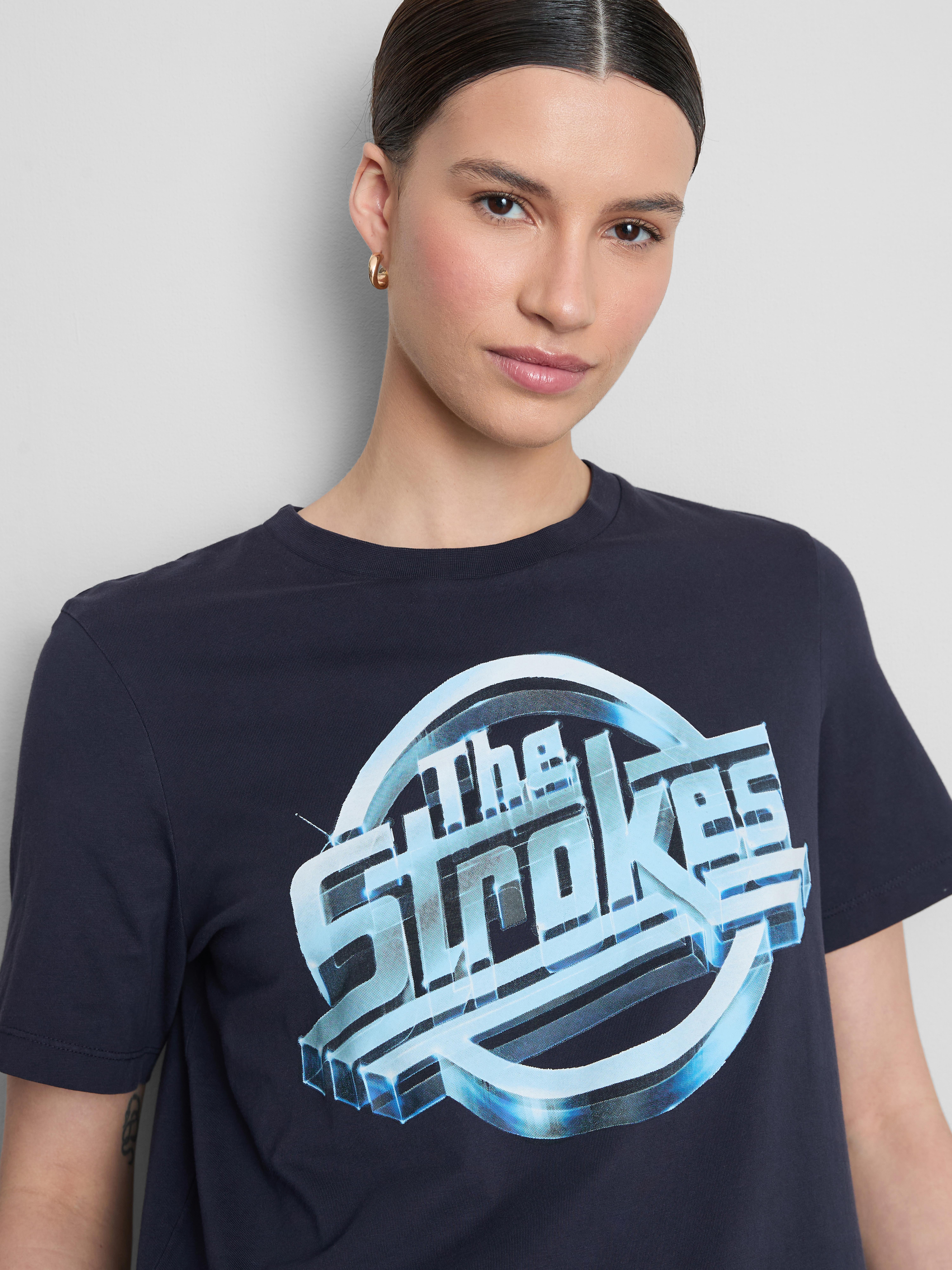 T-shirt met print The Strokes