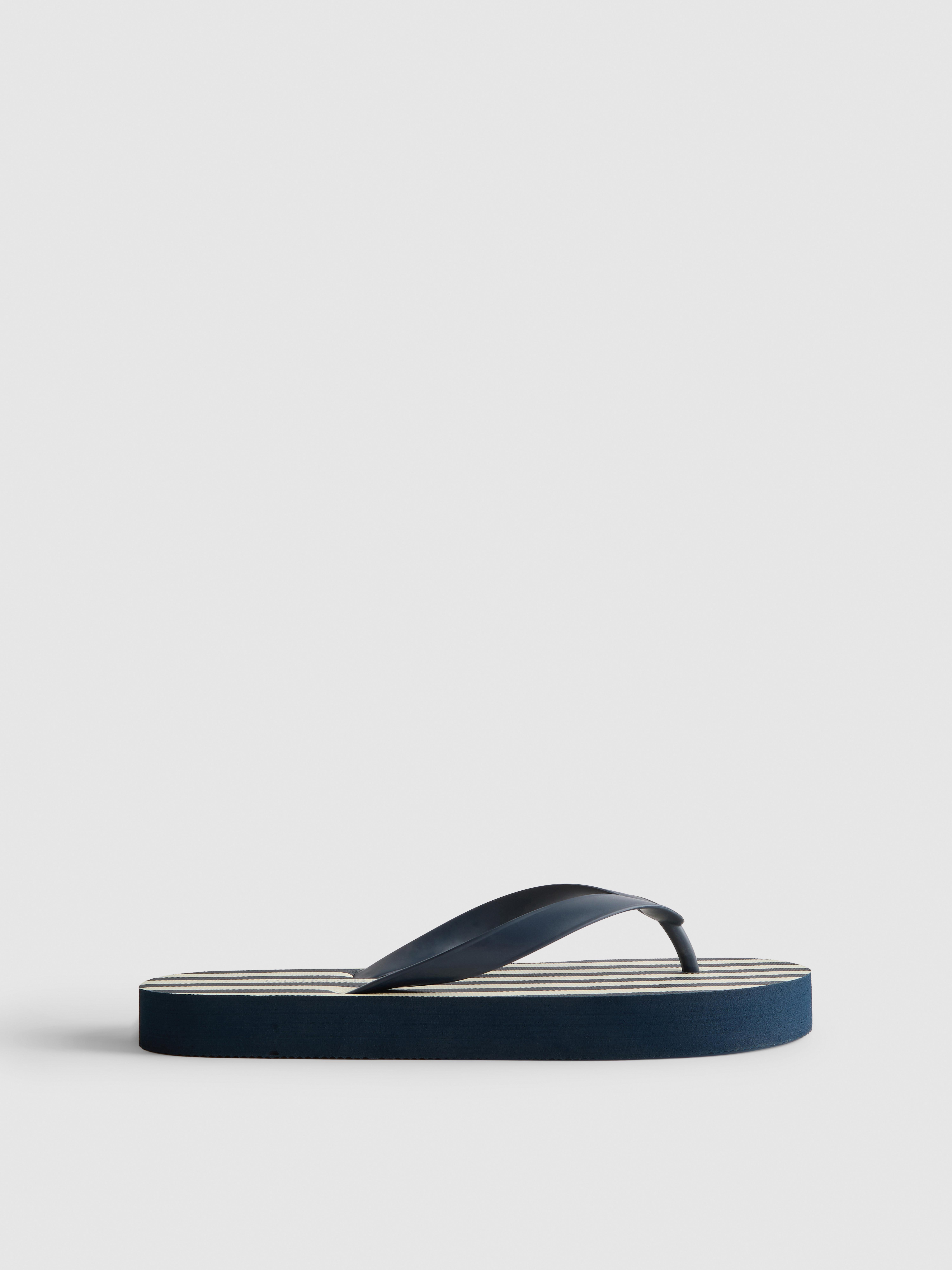 Striped Flatform Flip Flops
