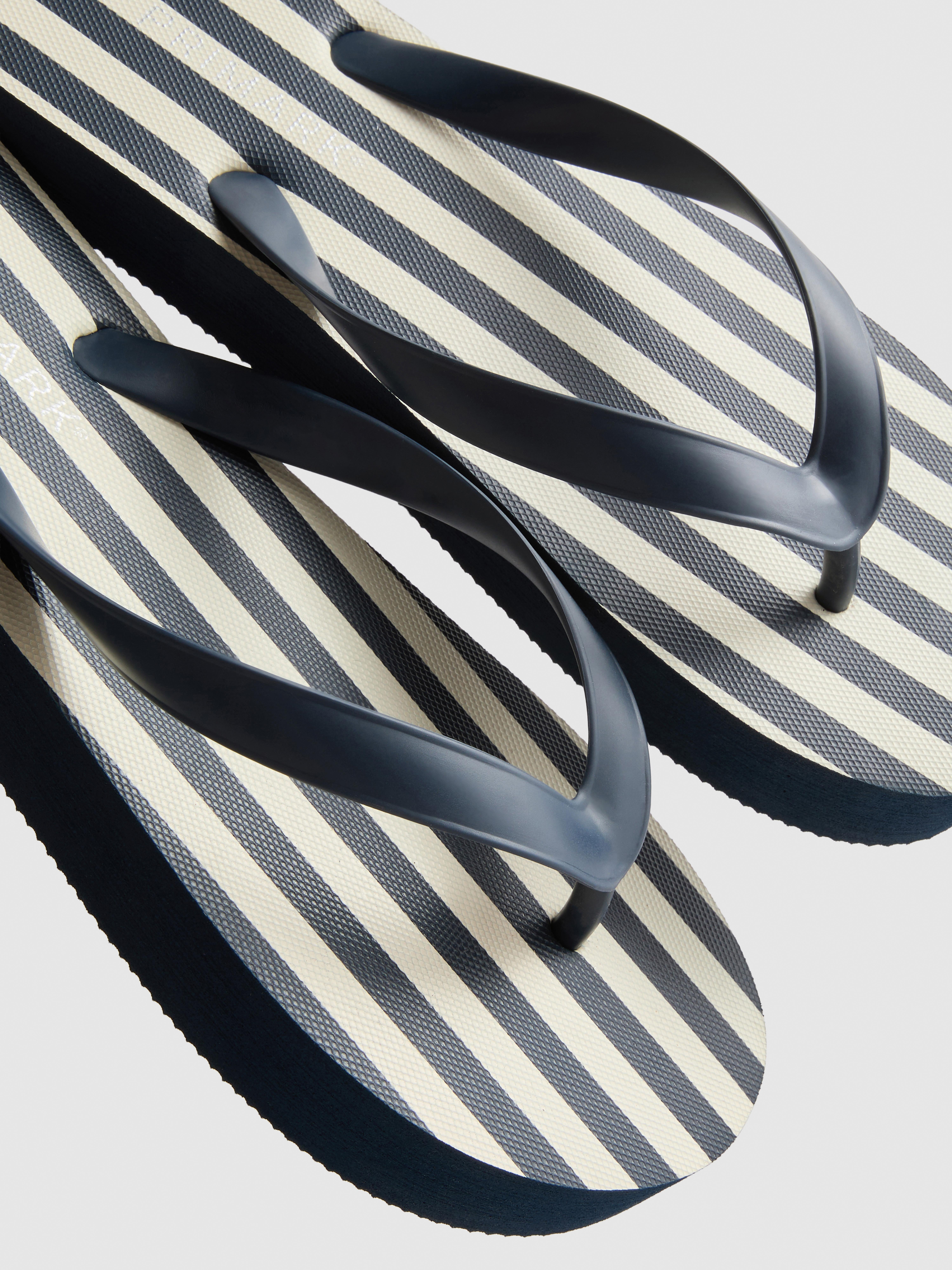 Striped Flatform Flip Flops