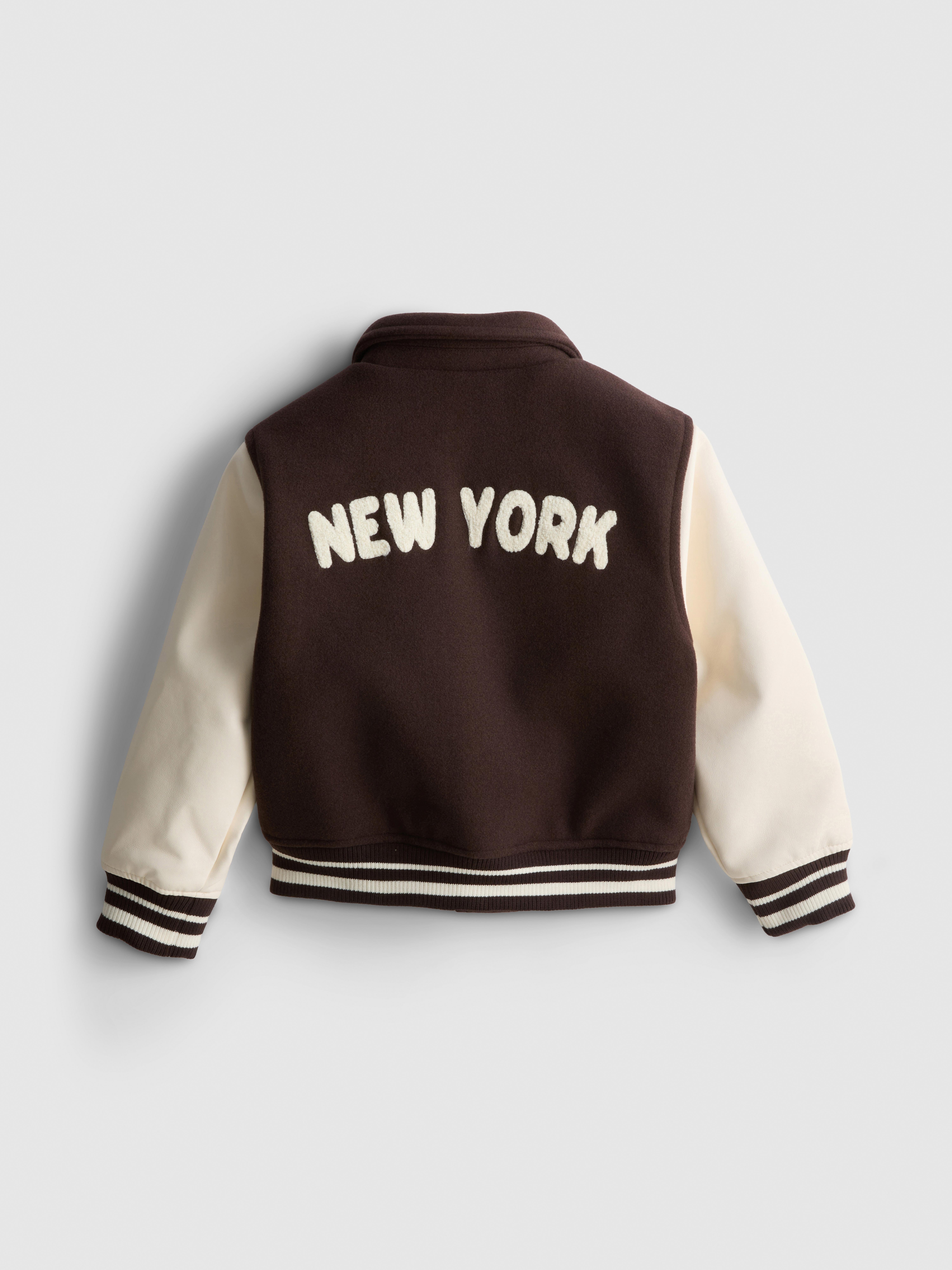 1-9yrs | Collared Varsity Jacket