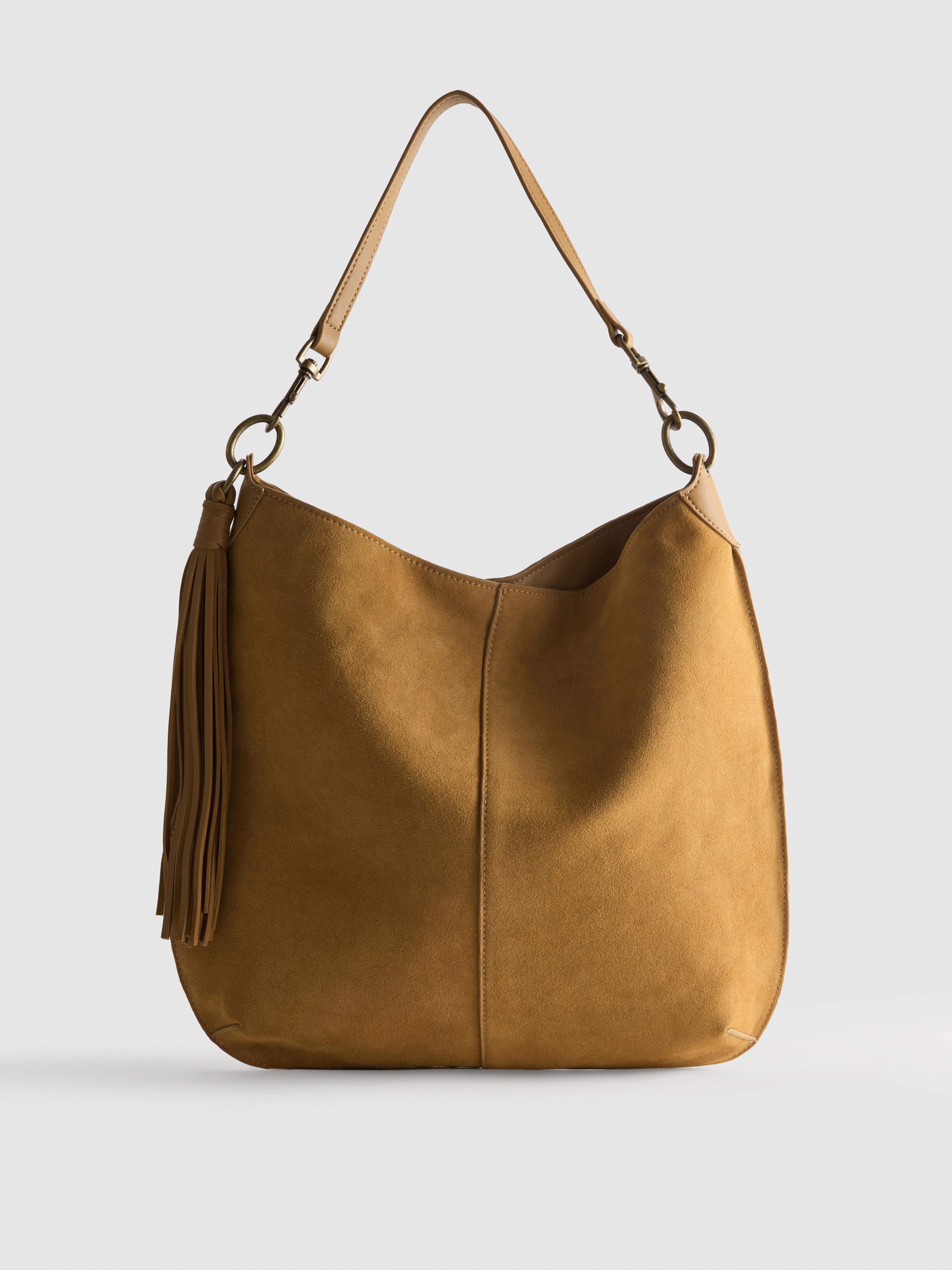 Paula Echevarría Faux Suede Hobo Shopper Bag
