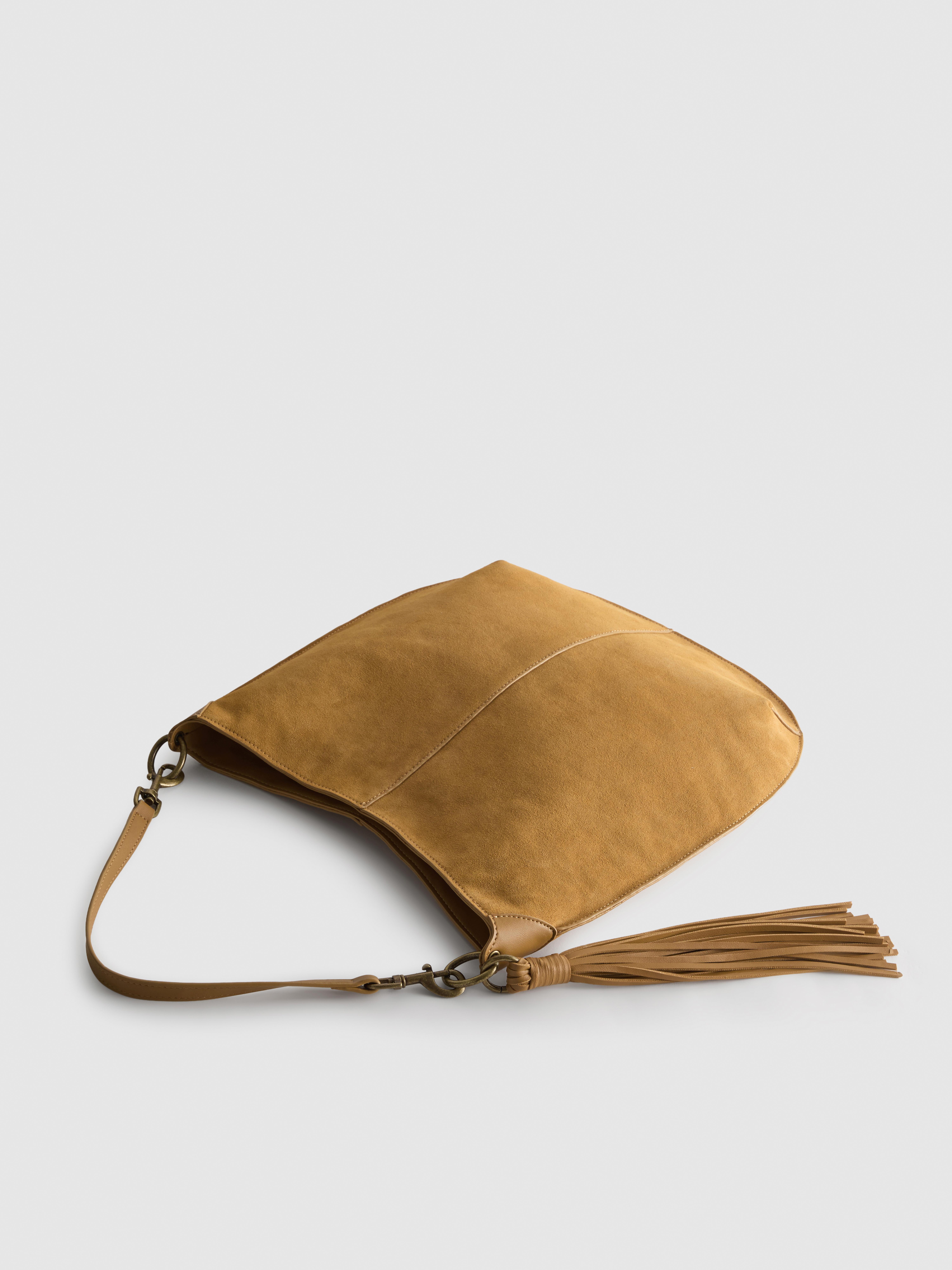 Paula Echevarría Faux Suede Hobo Shopper Bag