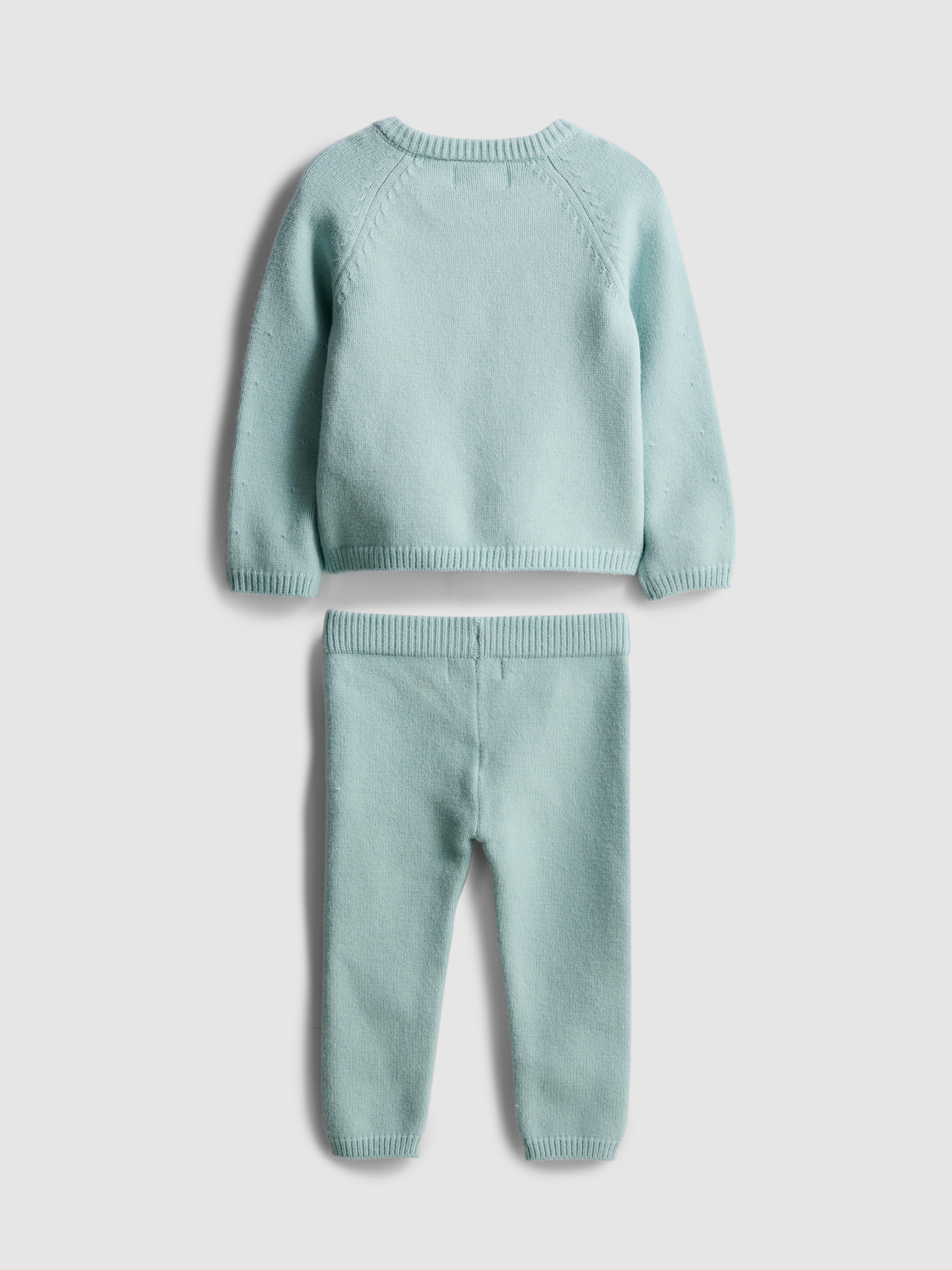 0-18mths | Sweater and Knit Leggings Newborn Set
