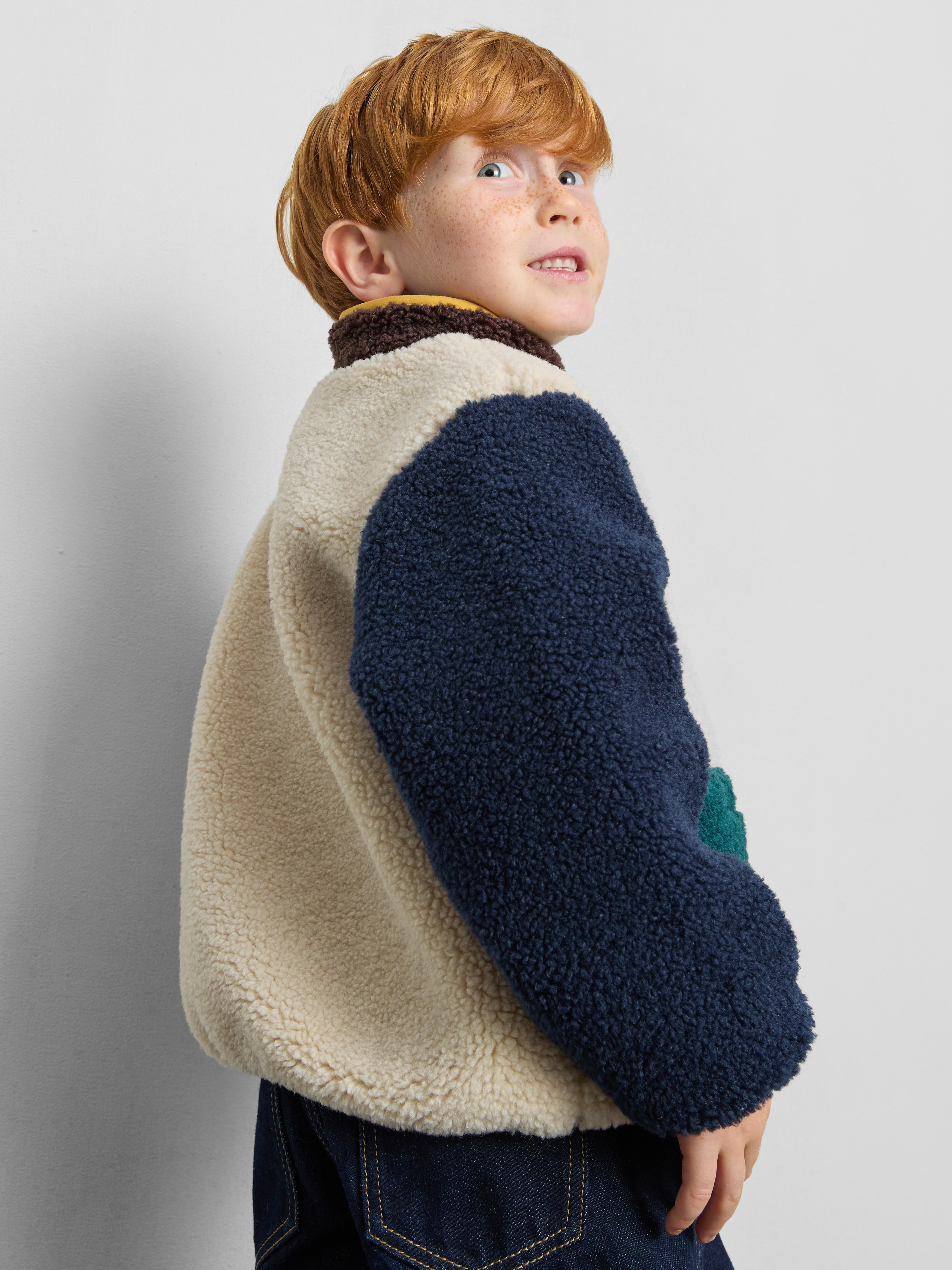 1-9yrs | Color Block Fleece Jacket