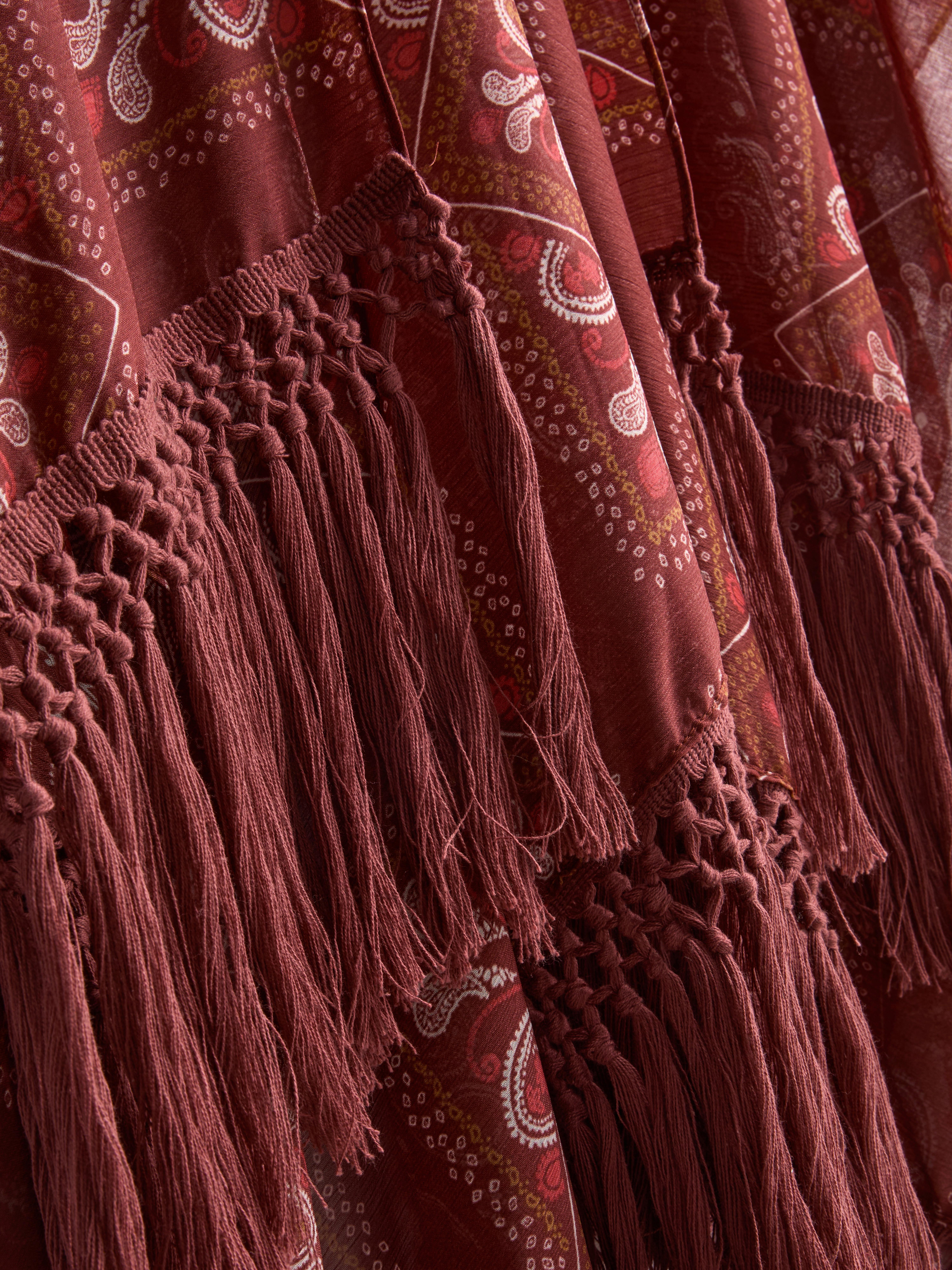 Paisley Fringe Cape