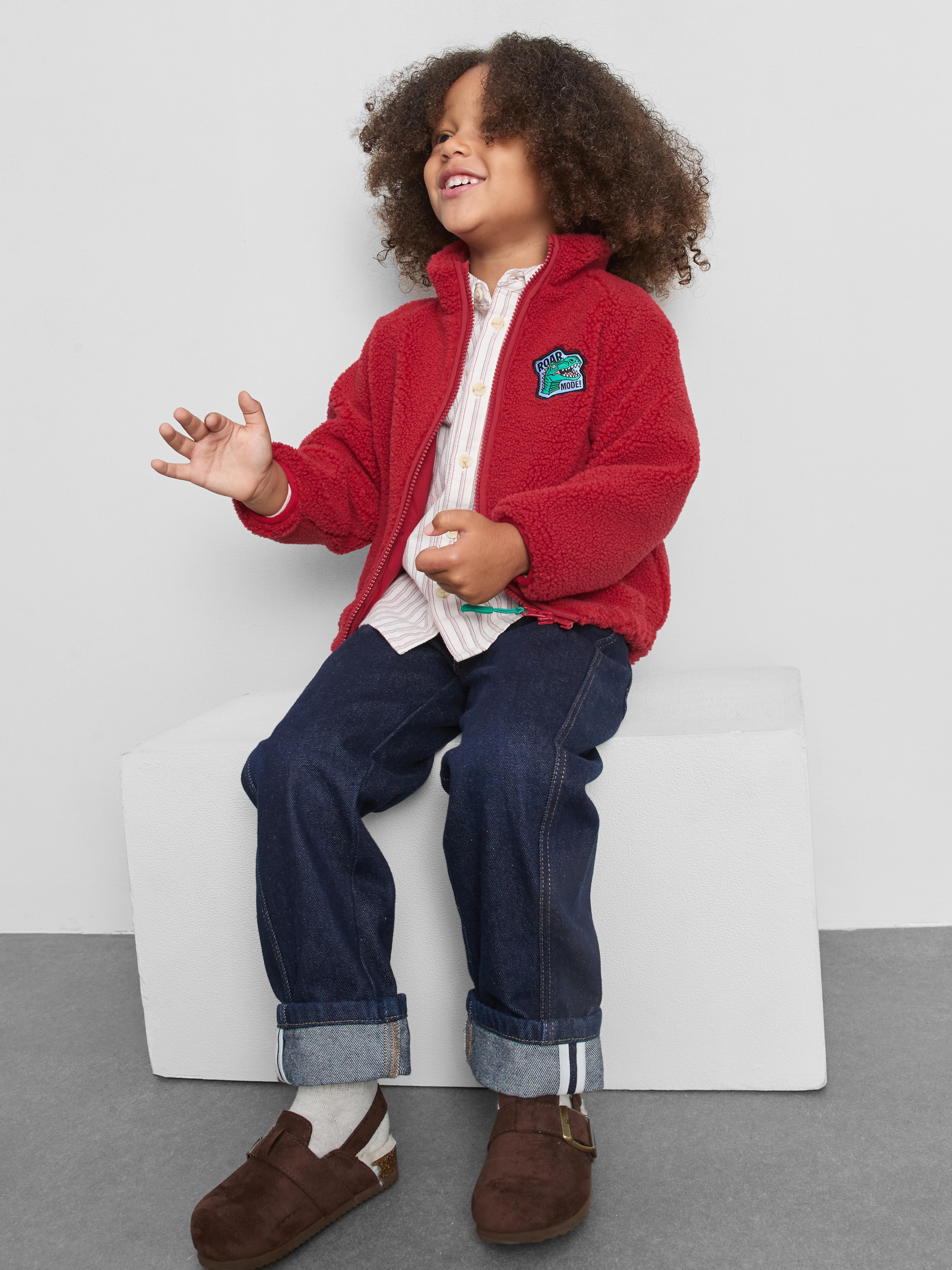 1-9yrs | Zip-Up Borg Jacket