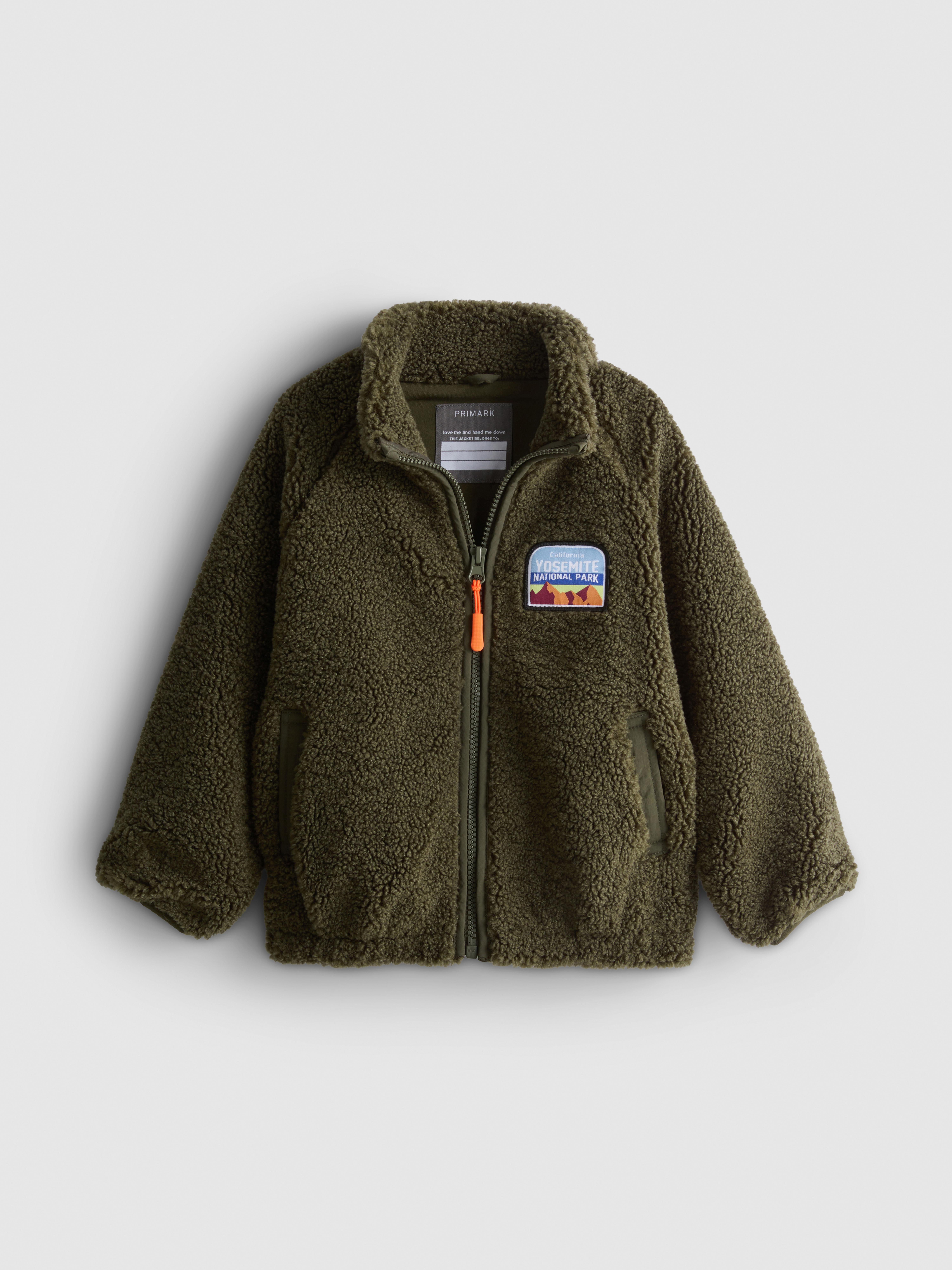 1-9 años | Chaqueta de borreguito con cremallera Color caqui