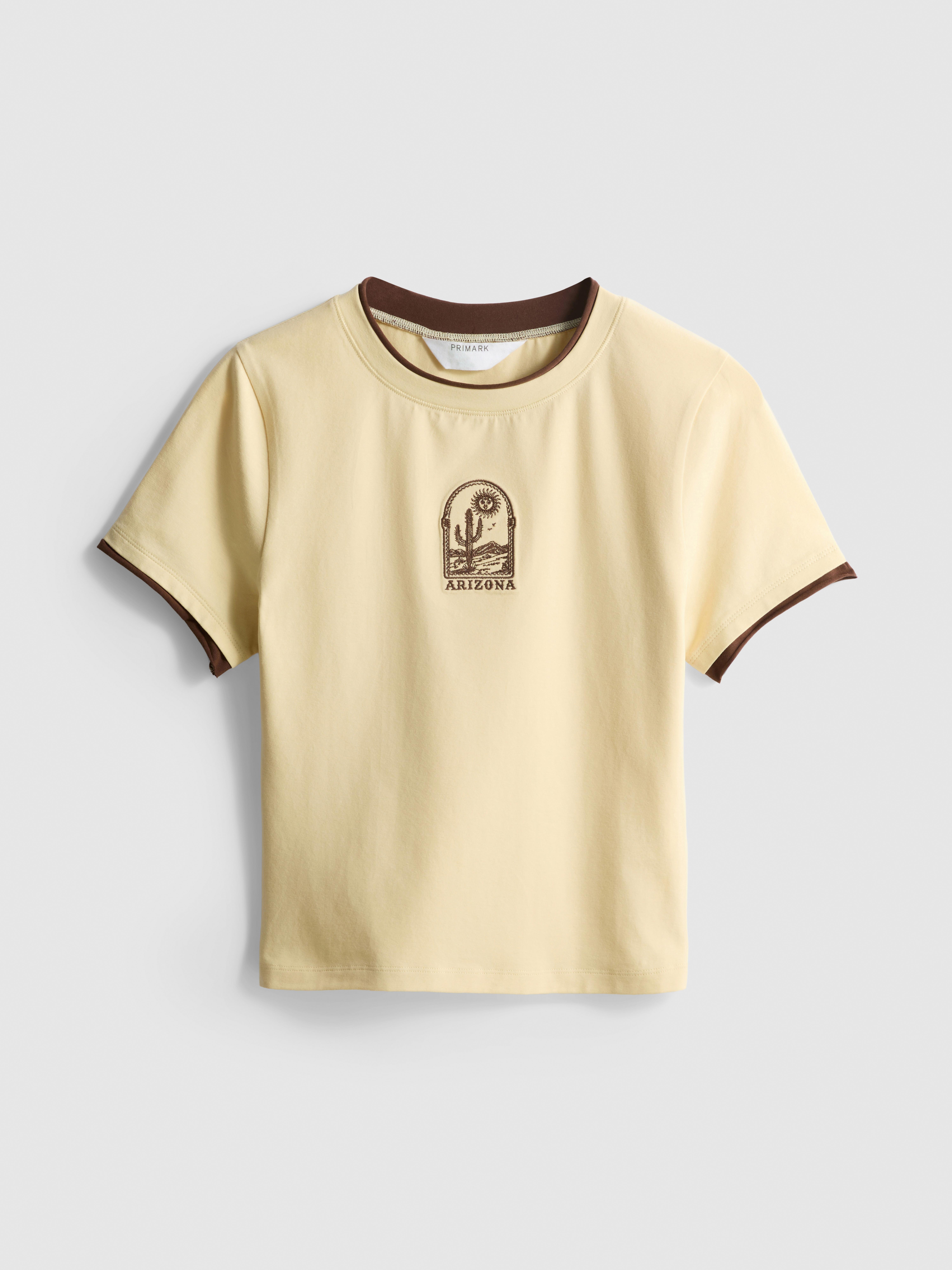 Katoenrijk dubbellaags baby-T-shirt
