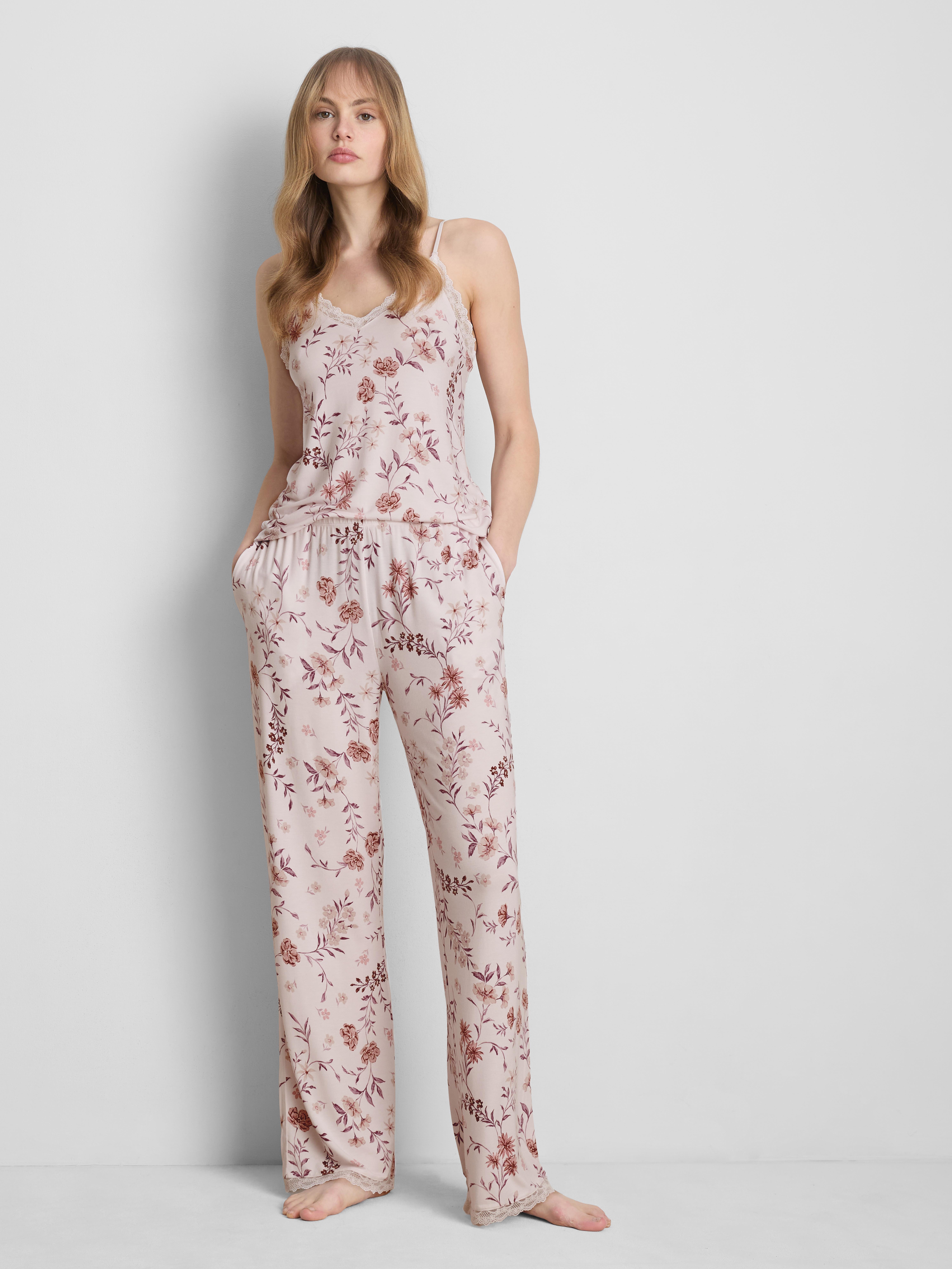 Modal Rich Floral Printed Pyjama Bottoms