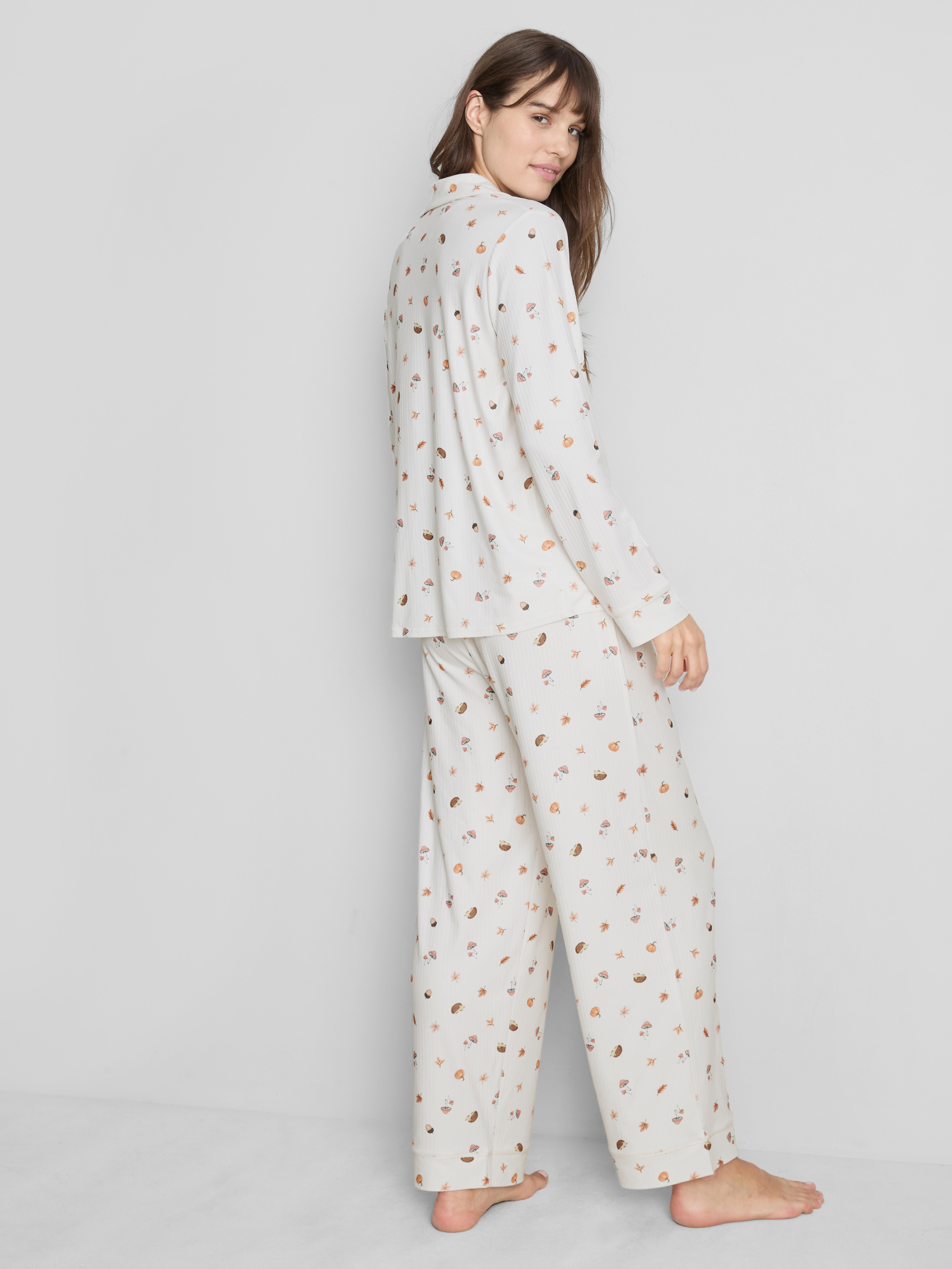 Love To Lounge Printed Boyfriend Pajamas