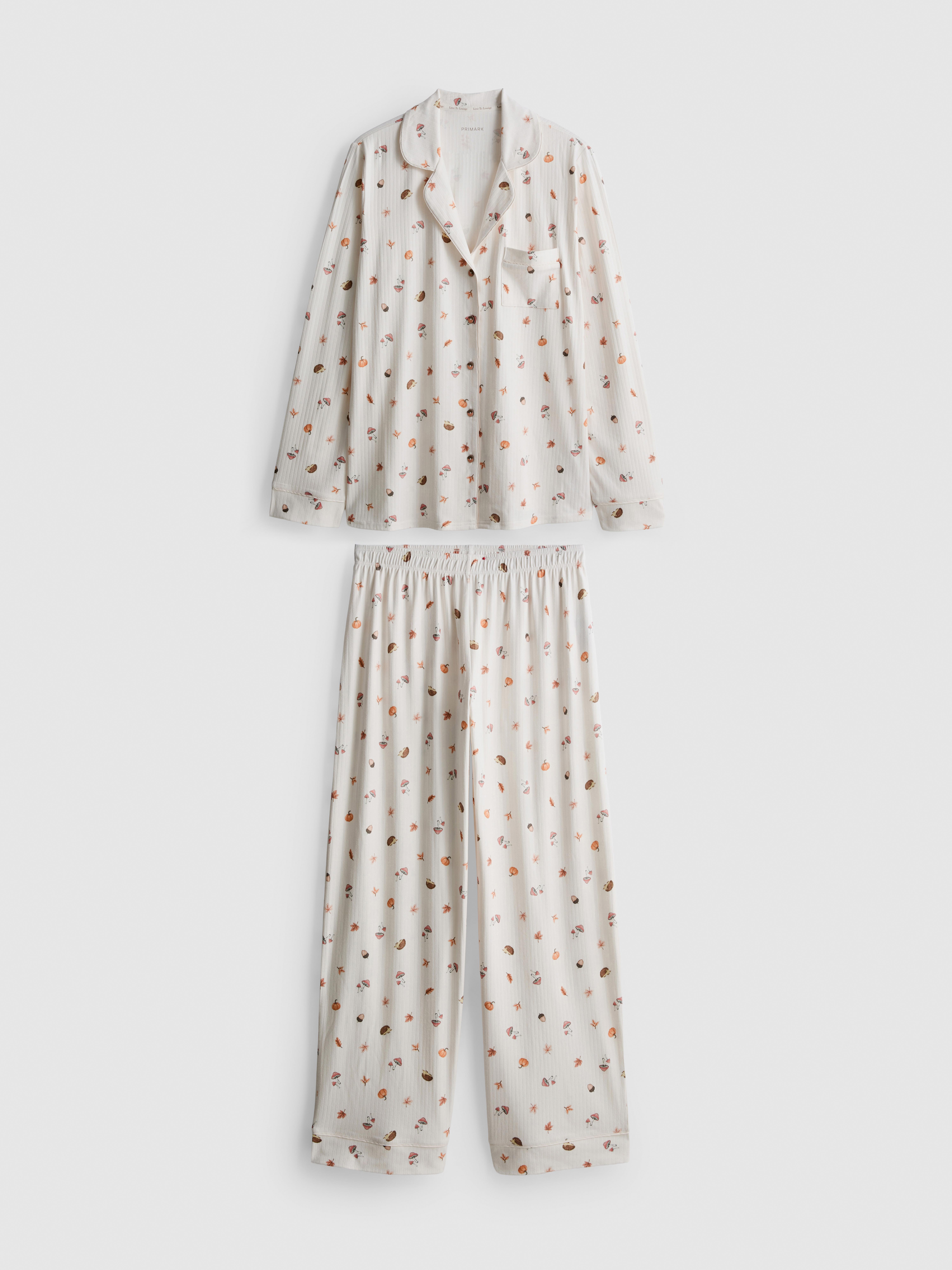 Love To Lounge Printed Boyfriend Pajamas