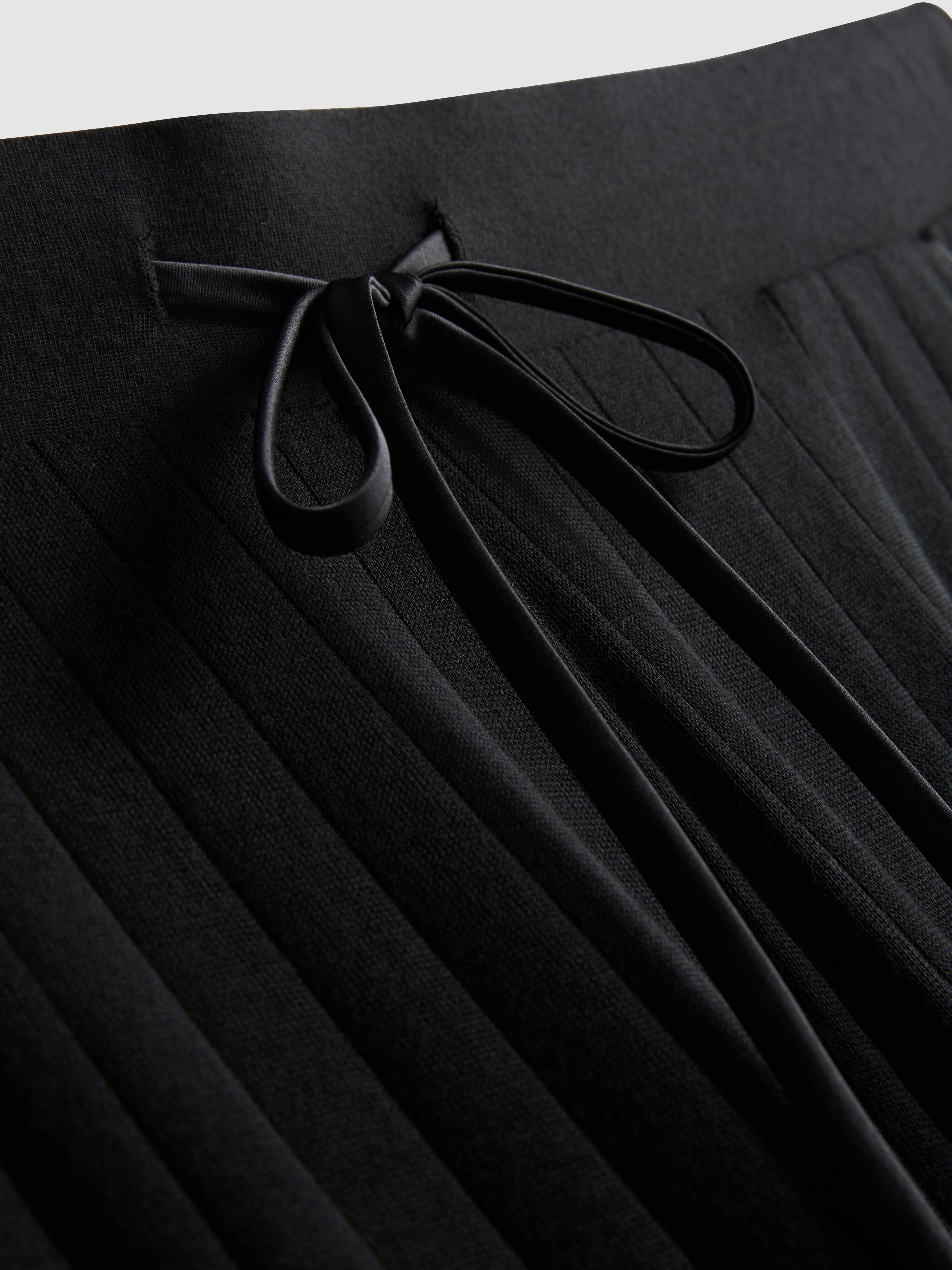Modal-Rich Ribbed Pajama Bottoms