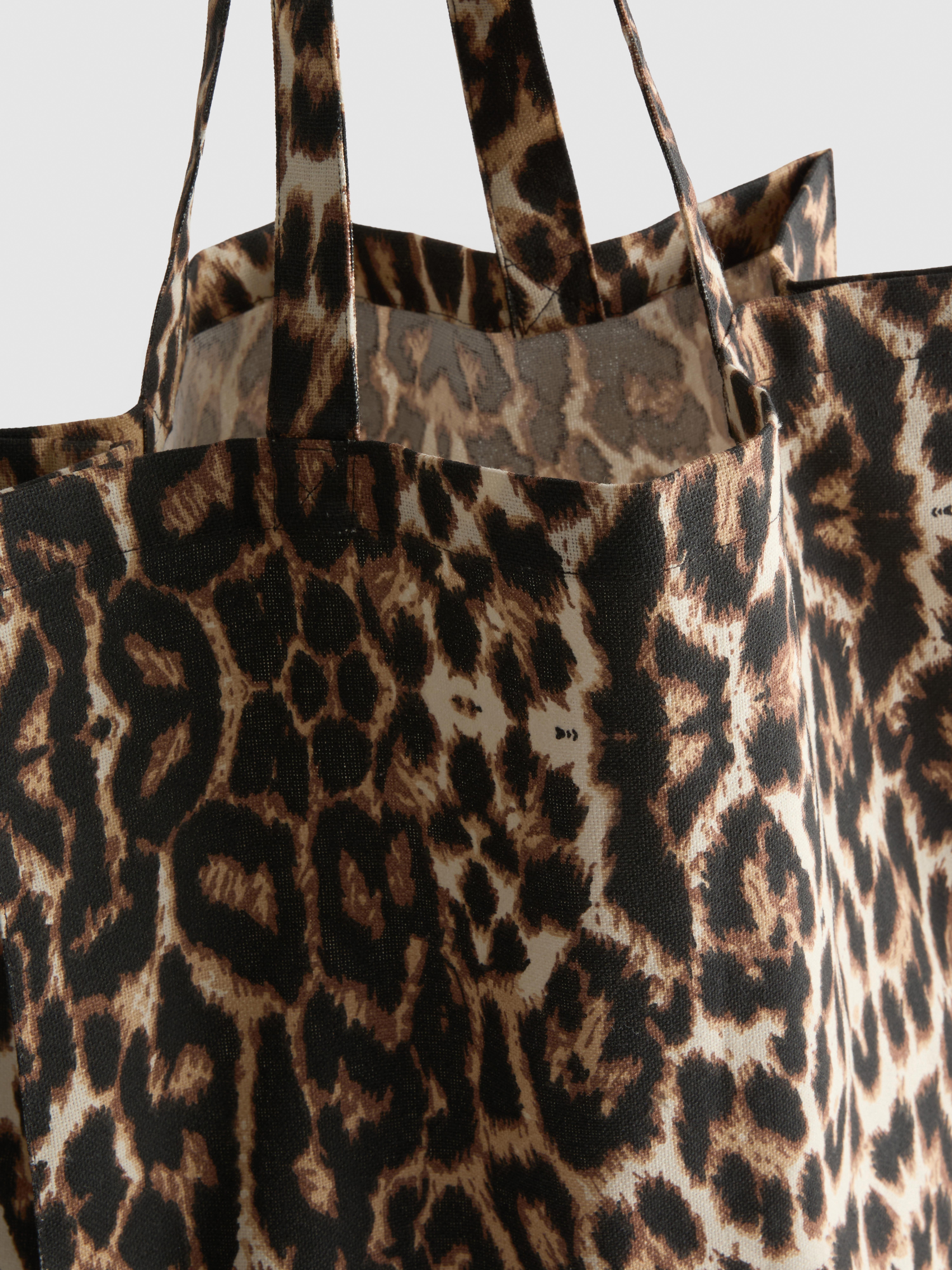 Leopard Print Shopper Bag