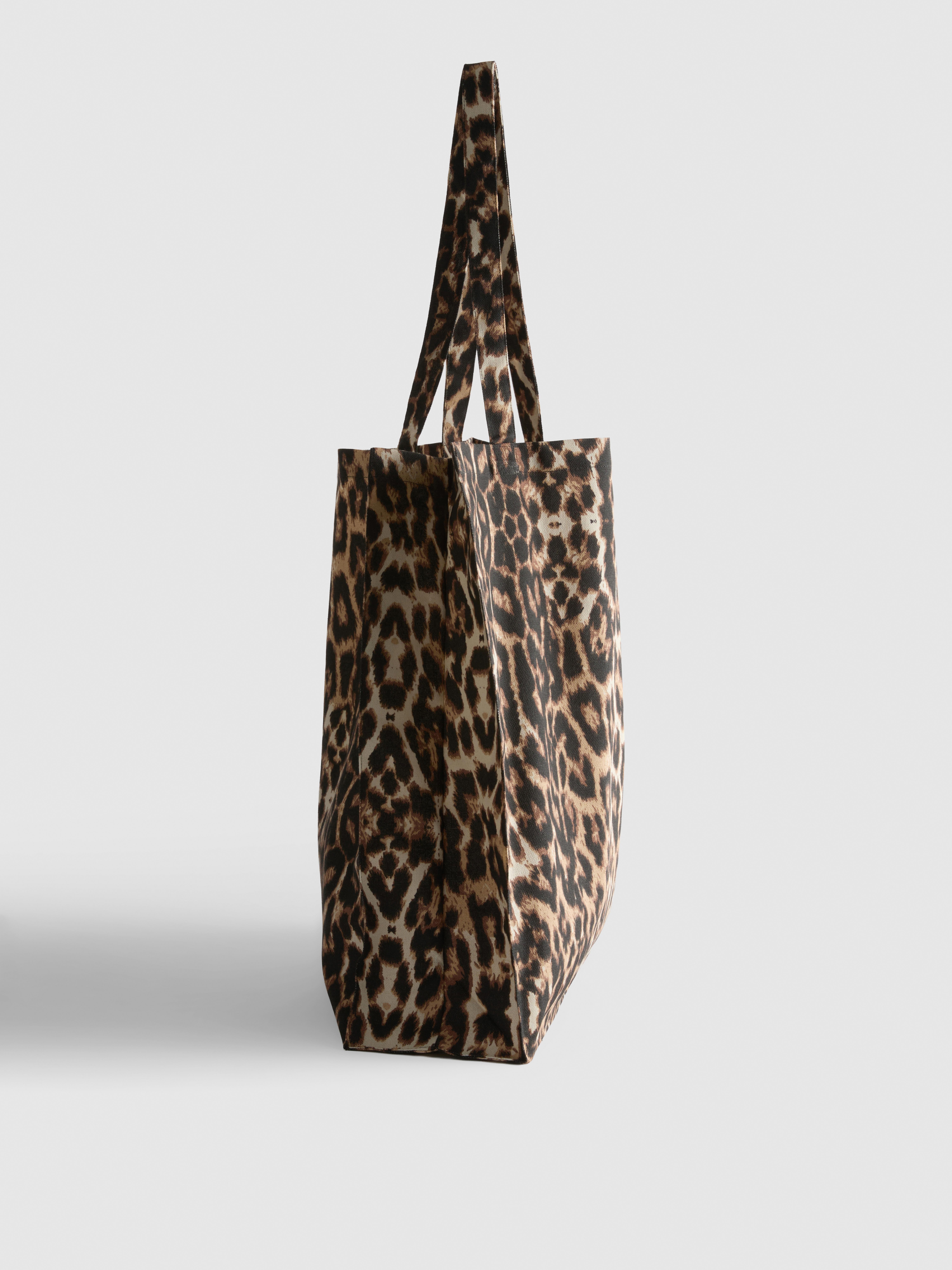 Leopard Print Shopper Bag